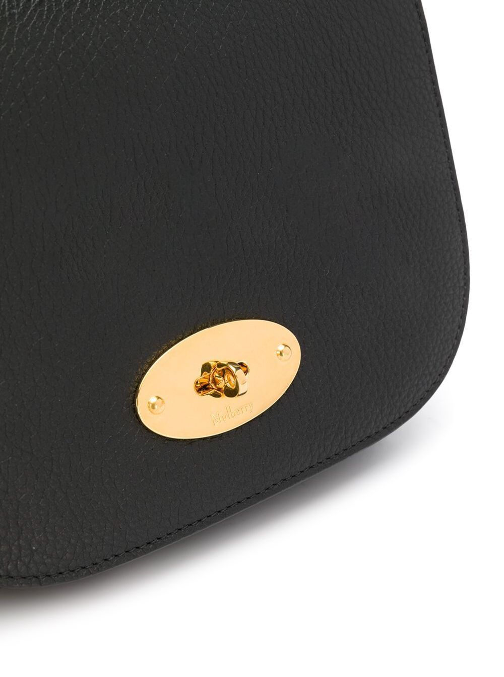 Mulberry 'Darley' Black Crossbody Bag with Adjustable and Removable Shoulder Strap and Turn-Lock Closure in Grained Leather Woman Size ONE SIZE - 4 Thumbnail