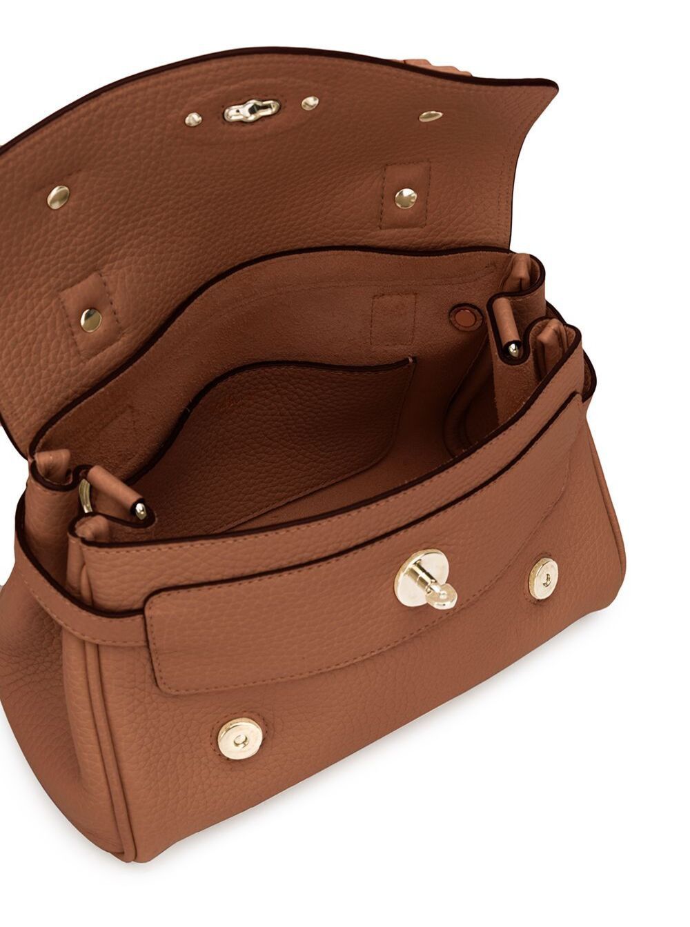 Mulberry 'Mini Alexa Heavy' Brown Crossbody Bag in Leather Woman Size ONE SIZE - 4 Thumbnail