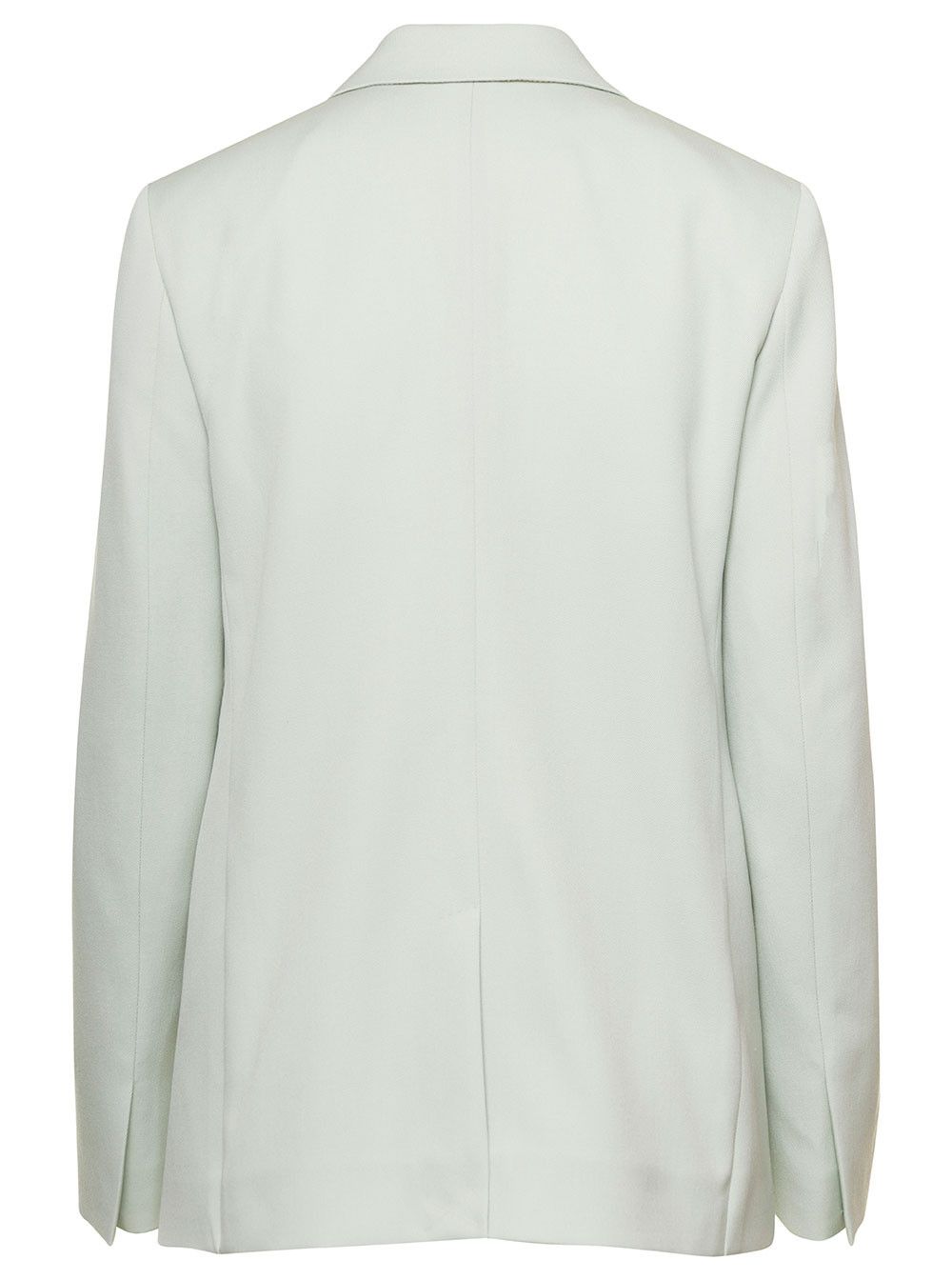Lanvin Light Green Mono-Breasted Blazer with Pockets in Wool Woman Size S / US 4 / IT 40 - 2 Thumbnail