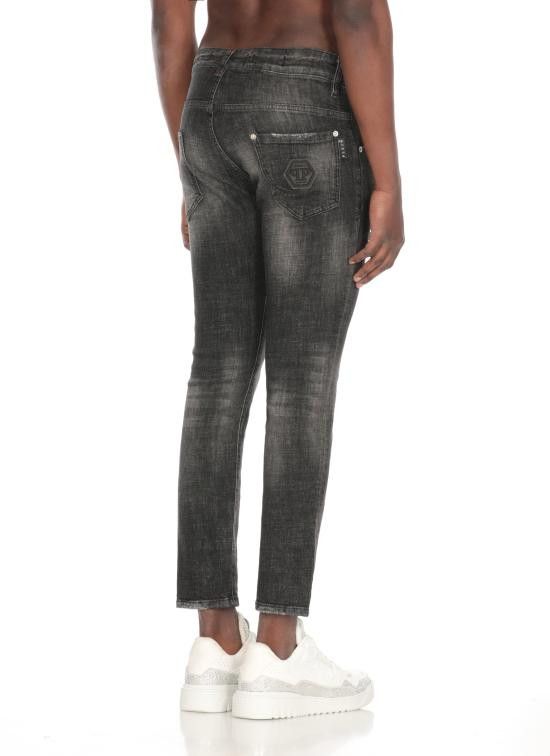 Philipp Plein PHILIPP PLEIN Men Denim Pants SAECMDT4010 PDE004N02RX Black Size US 30 / EU 46 - 3 Thumbnail