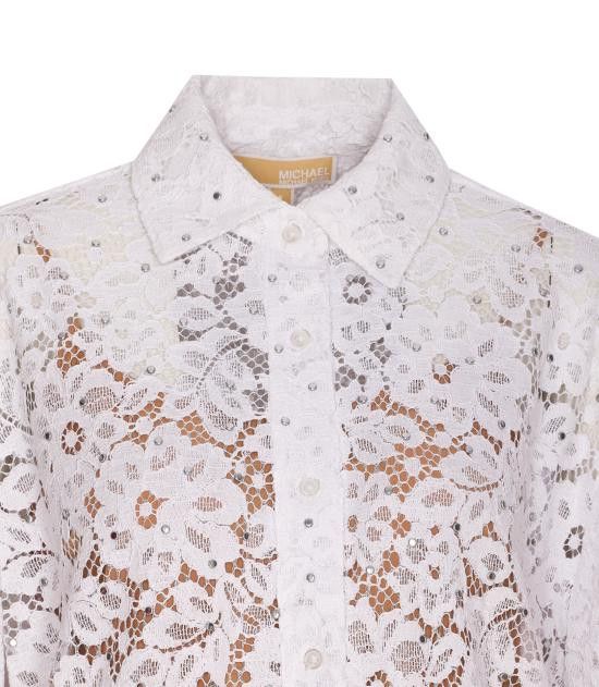 Michael Kors MICHAEL KORS Women Shirts MS540SXGTA 100 White Size XS / US 0-2 / IT 36-38 - 4 Thumbnail
