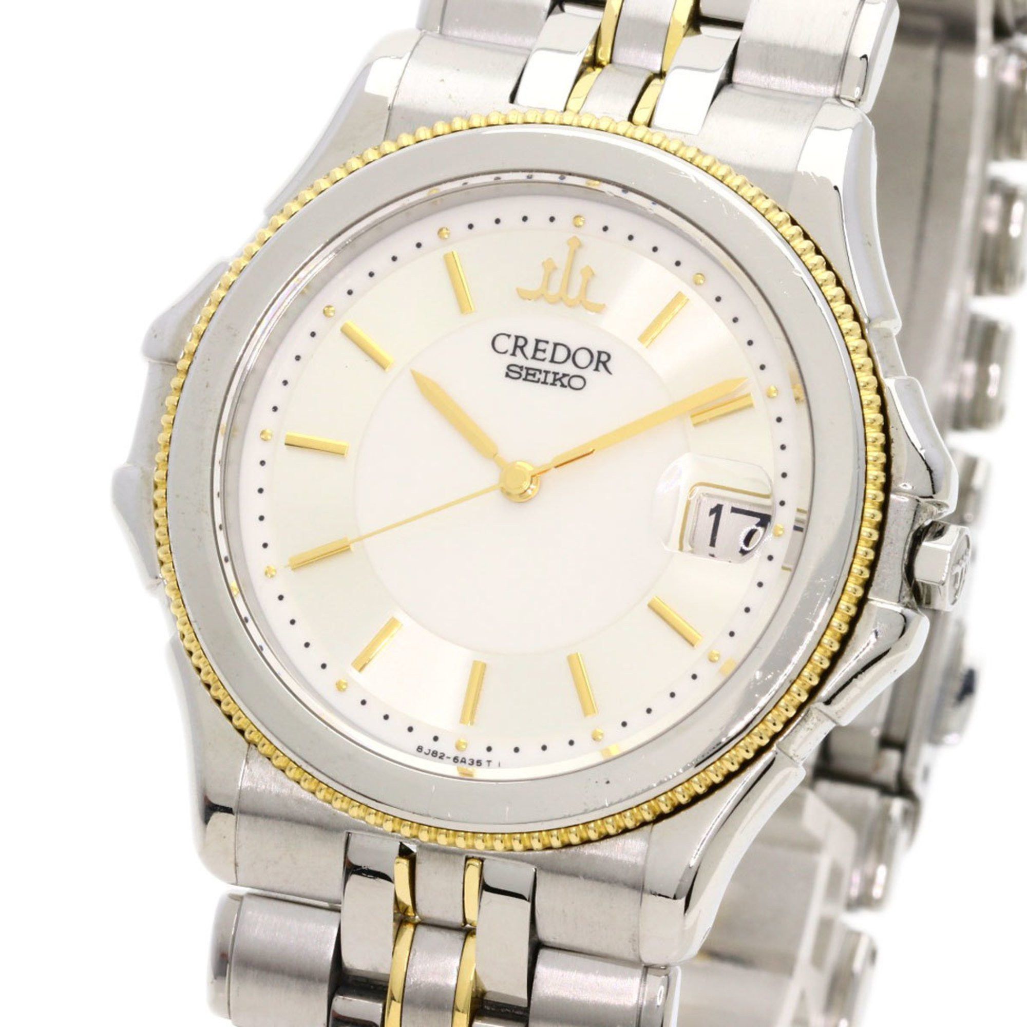 Seiko Seiko GCAX988 8J82-6A30 Credor Watch Stainless Steel SSxK18YG Men's Size ONE SIZE - 3 Thumbnail