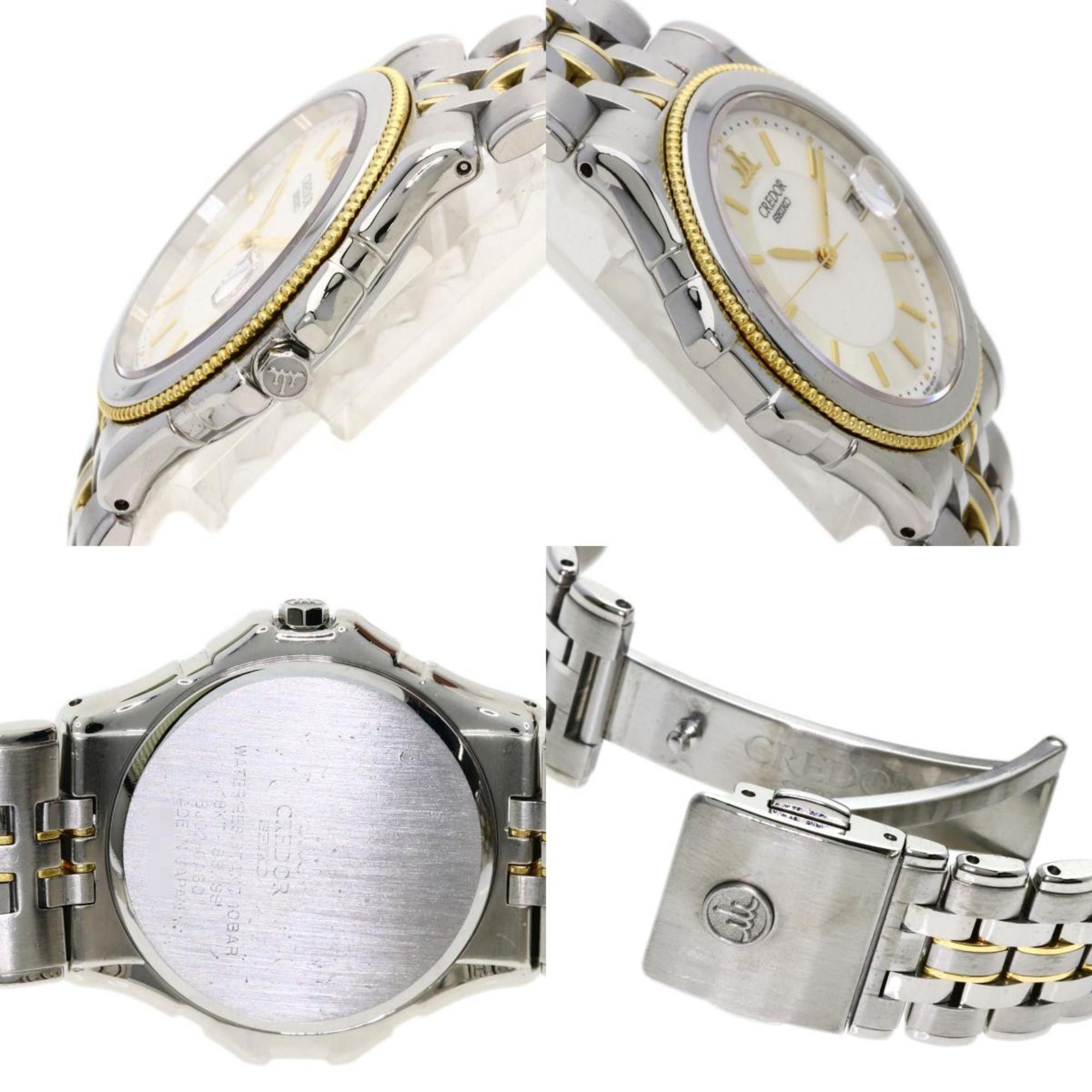 Seiko Seiko GCAX988 8J82-6A30 Credor Watch Stainless Steel SSxK18YG Men's Size ONE SIZE - 5 Thumbnail
