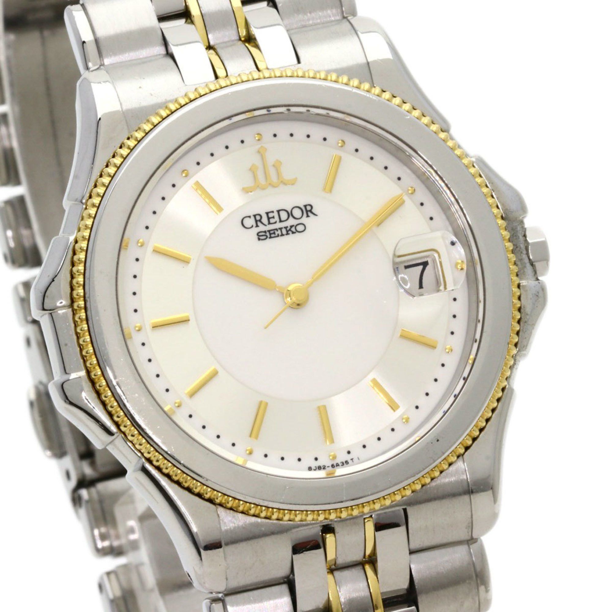 Seiko Seiko GCAX988 8J82-6A30 Credor Watch Stainless Steel SSxK18YG Men's Size ONE SIZE - 4 Thumbnail