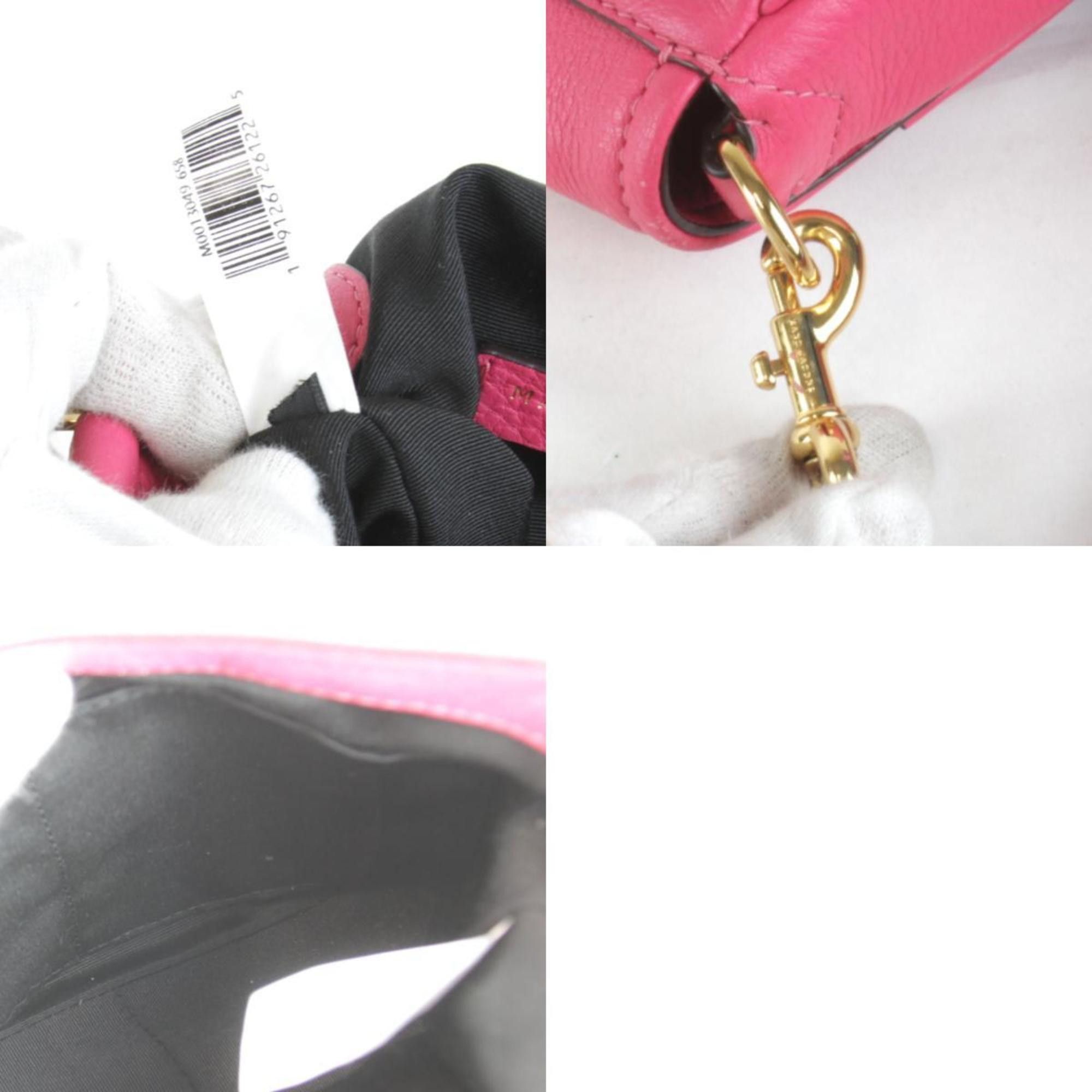 Marc Jacobs MARC JACOBS Shoulder Bag Leather Pink Women's Size ONE SIZE - 10 Thumbnail