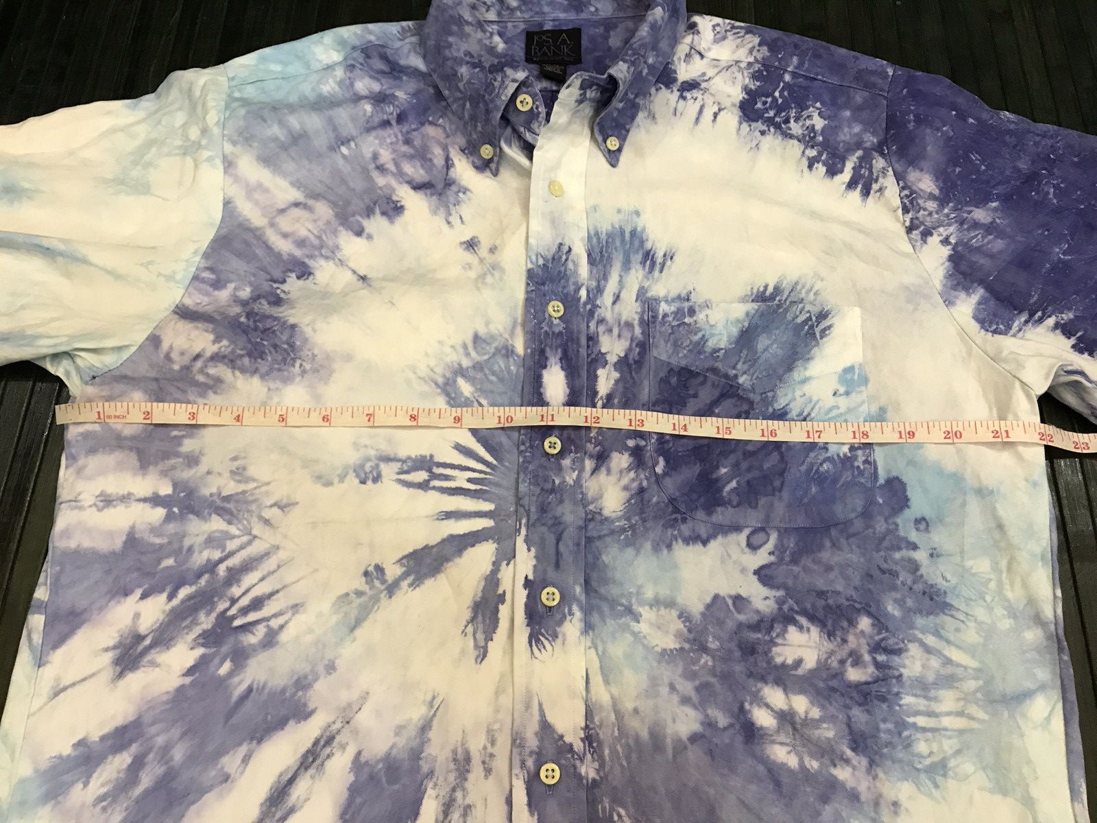 Jos. A. Bank Limited Edition Jos. A. Bank Spiral Tie Dye Shirt Size US XL / EU 56 / 4 - 7 Thumbnail