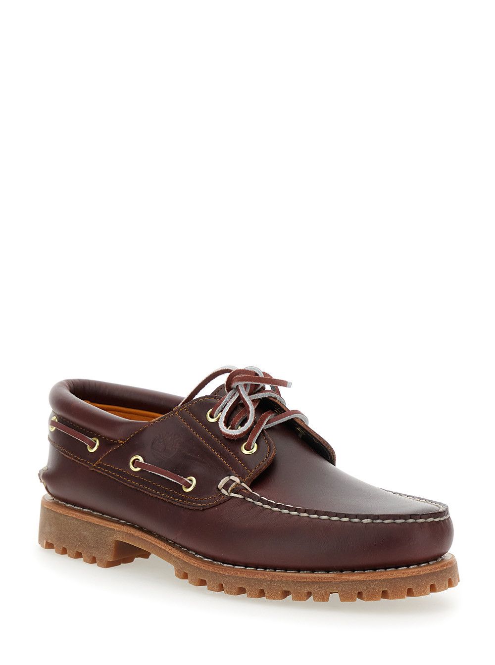 Timberland 'Authentic' Brown Loafers with Embossed Logo on the Side in Leather Man Size US 8.5 / EU 41-42 - 2 Thumbnail