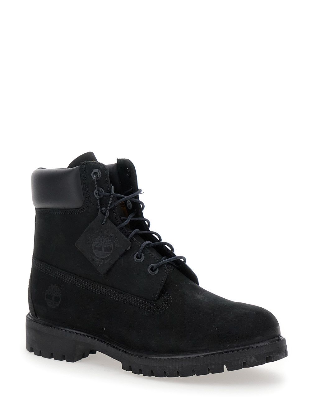 Timberland Brlack Water-Proof Boots with Logo Plate in Leather Man Size US 8 / EU 41 - 2 Thumbnail