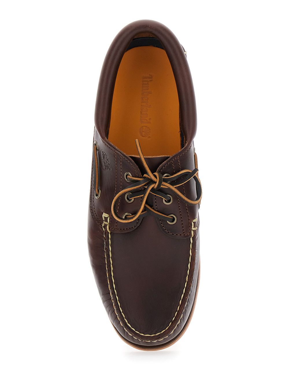Timberland Brown Boat Loafers with Two-Tone Laces in Leather Man Size US 10 / EU 43 - 4 Thumbnail