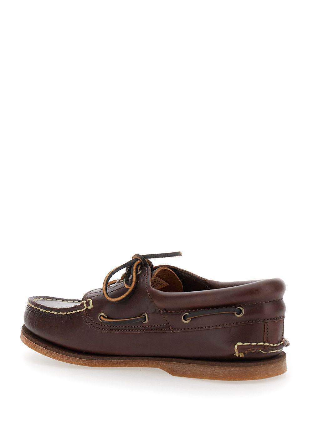 Timberland Brown Boat Loafers with Two-Tone Laces in Leather Man Size US 10 / EU 43 - 3 Thumbnail