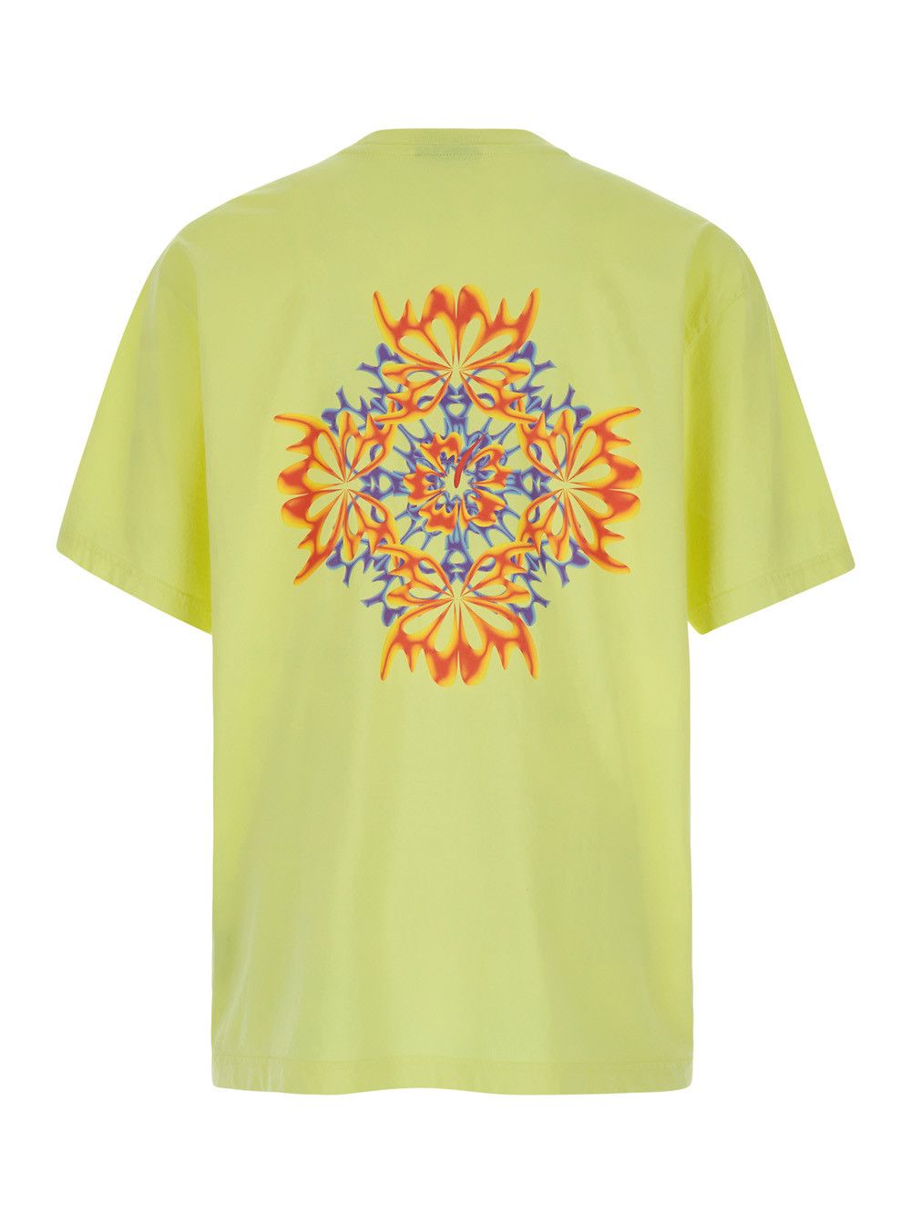 Bluemarble Yellow T-shirt with Maxi Print in Cotton Man Size US XL / EU 56 / 4 - 2 Thumbnail