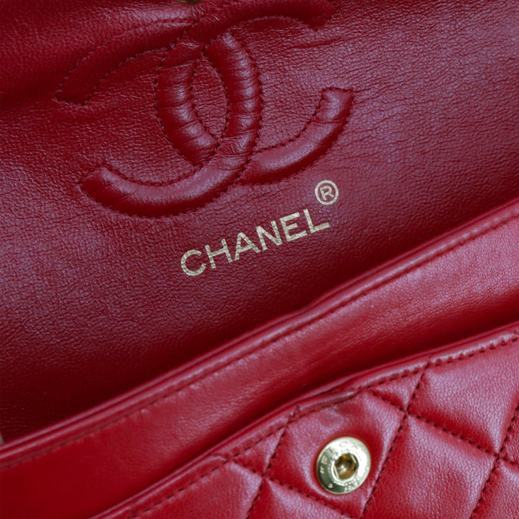 Chanel CHANEL - Classic/Timeless 23 Chanel vintage double flap handbag in red quilted leather Size ONE SIZE - 10 Thumbnail