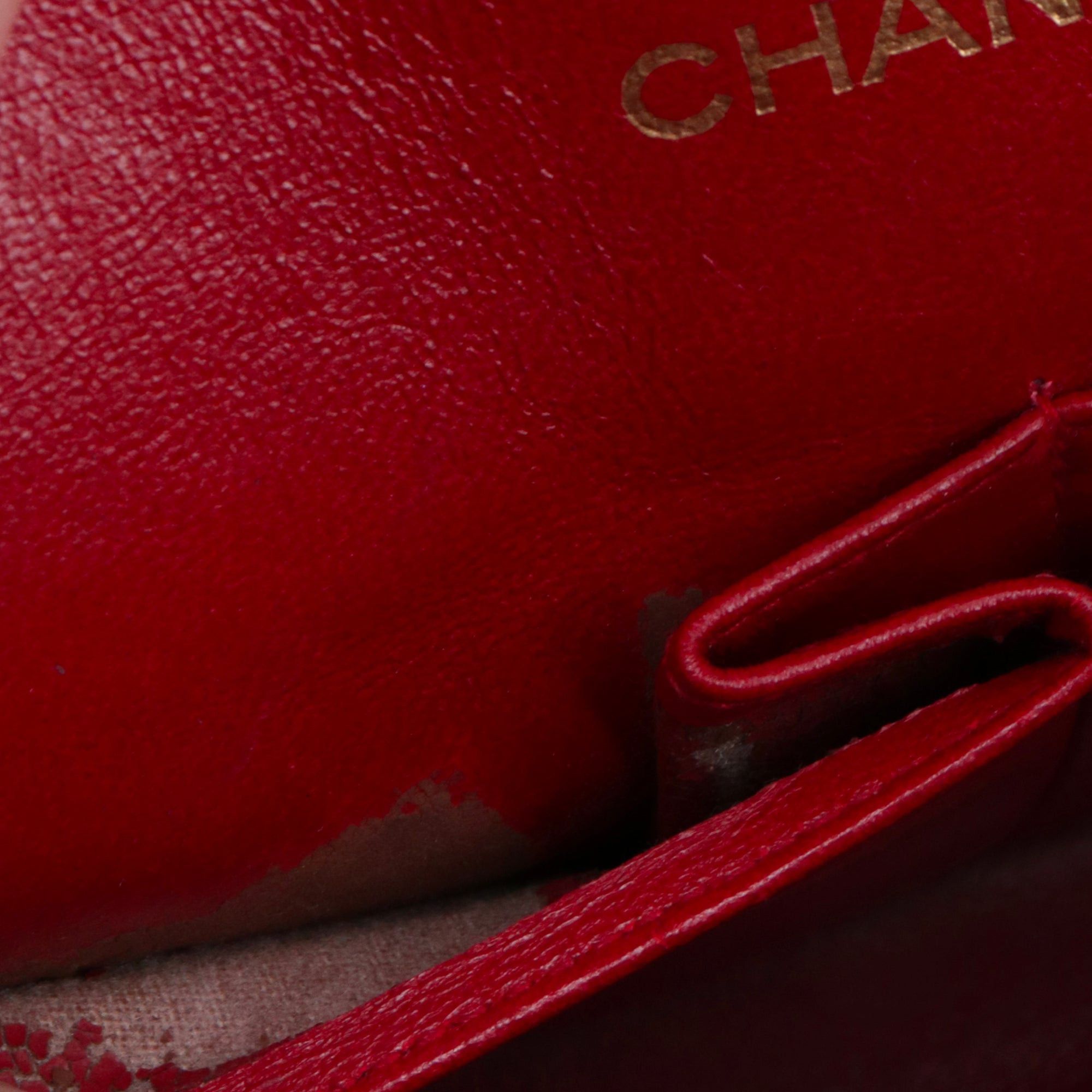 Chanel CHANEL - Classic/Timeless 23 Chanel vintage double flap handbag in red quilted leather Size ONE SIZE - 12 Thumbnail
