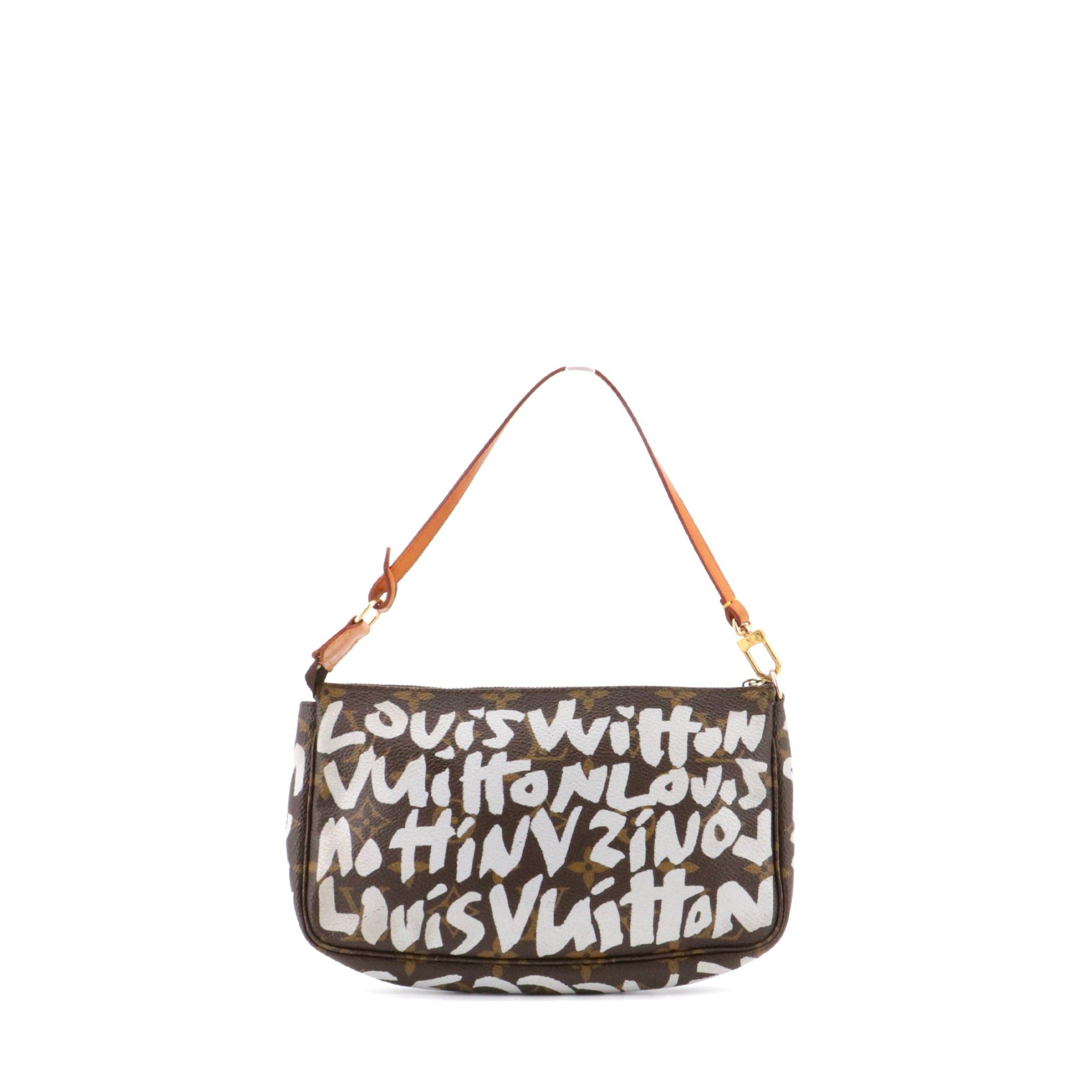 Louis Vuitton LOUIS VUITTON - Louis Vuitton x Stephen Sprouse Accessories Pouch in graffiti monogram canvas Size ONE SIZE - 3 Thumbnail