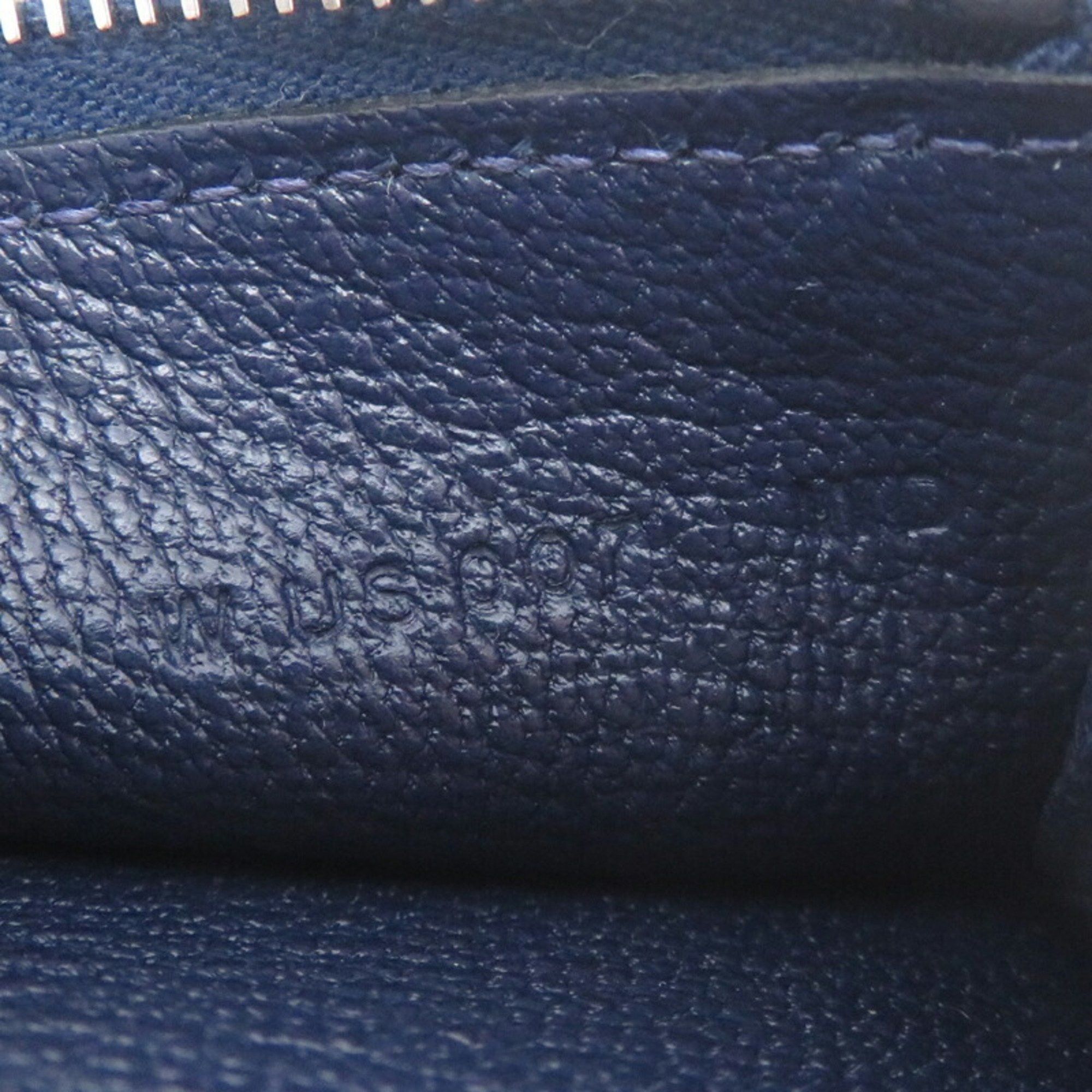 Hermes Hermes W stamp 2024 Bearn Combination Women's Tri-fold Wallet Chevre Navy Size ONE SIZE - 9 Thumbnail