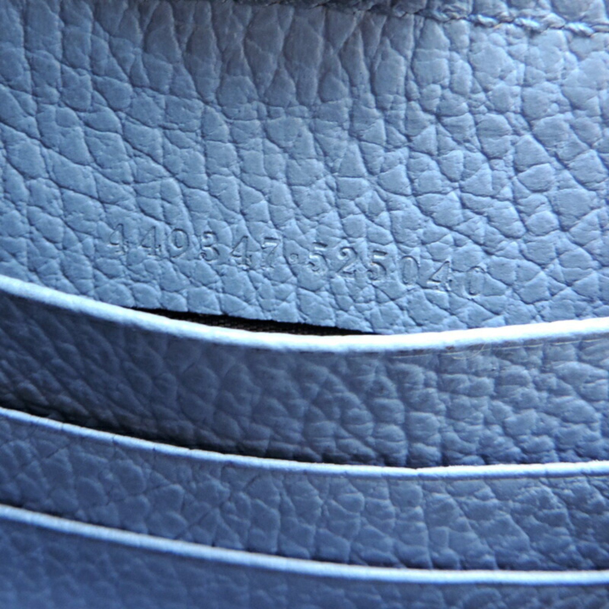 Gucci Gucci Interlocking G Women's and Men's Long Wallet 49347 Leather Sky Blue (Blue) Size ONE SIZE - 8 Thumbnail