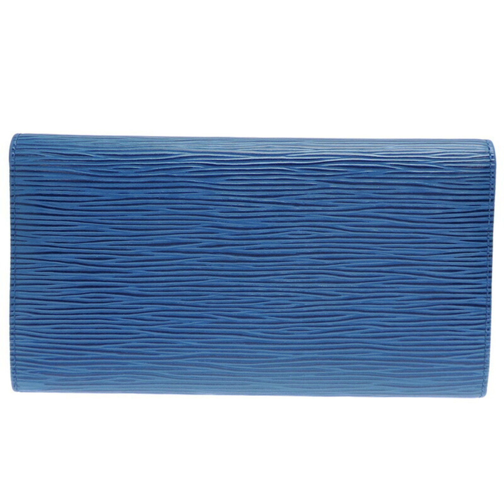 Louis Vuitton Louis Vuitton Pochette Porte Monnaie Credit Women's and Men's Long Wallet M63575 Epi Toledo Blue (Blue) Size ONE SIZE - 2 Thumbnail