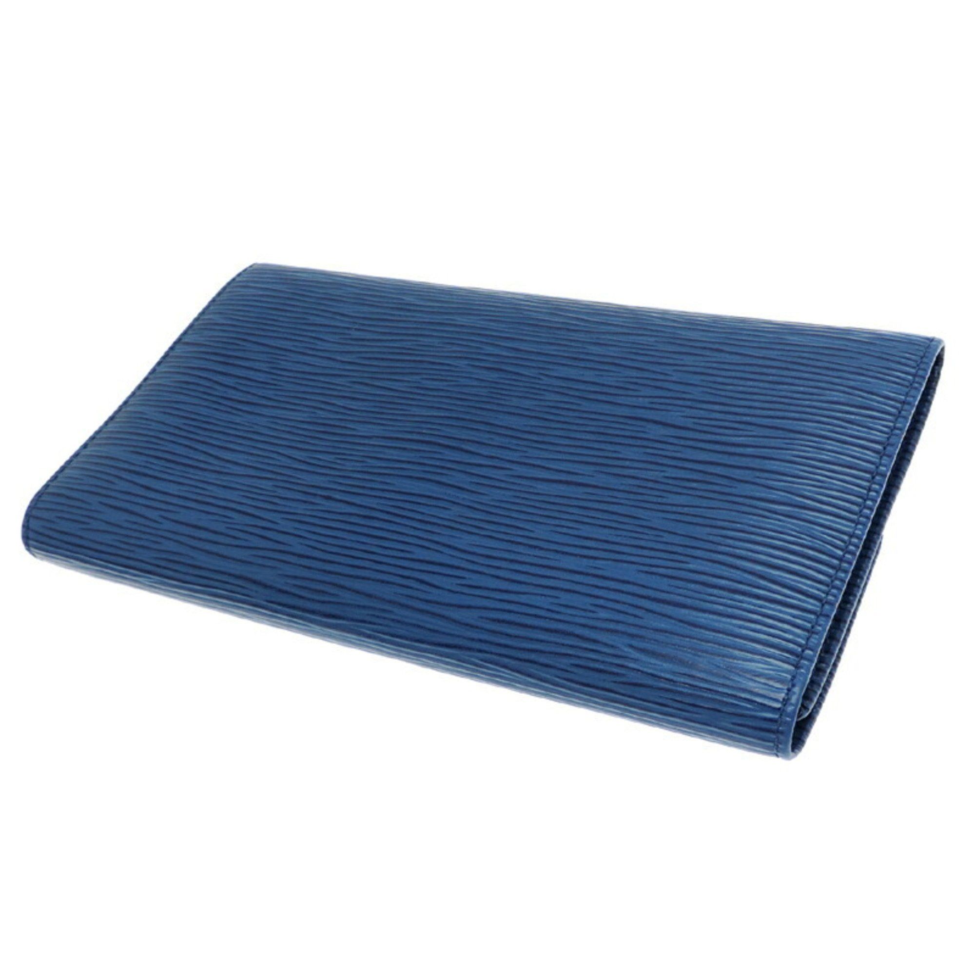Louis Vuitton Louis Vuitton Pochette Porte Monnaie Credit Women's and Men's Long Wallet M63575 Epi Toledo Blue (Blue) Size ONE SIZE - 4 Thumbnail