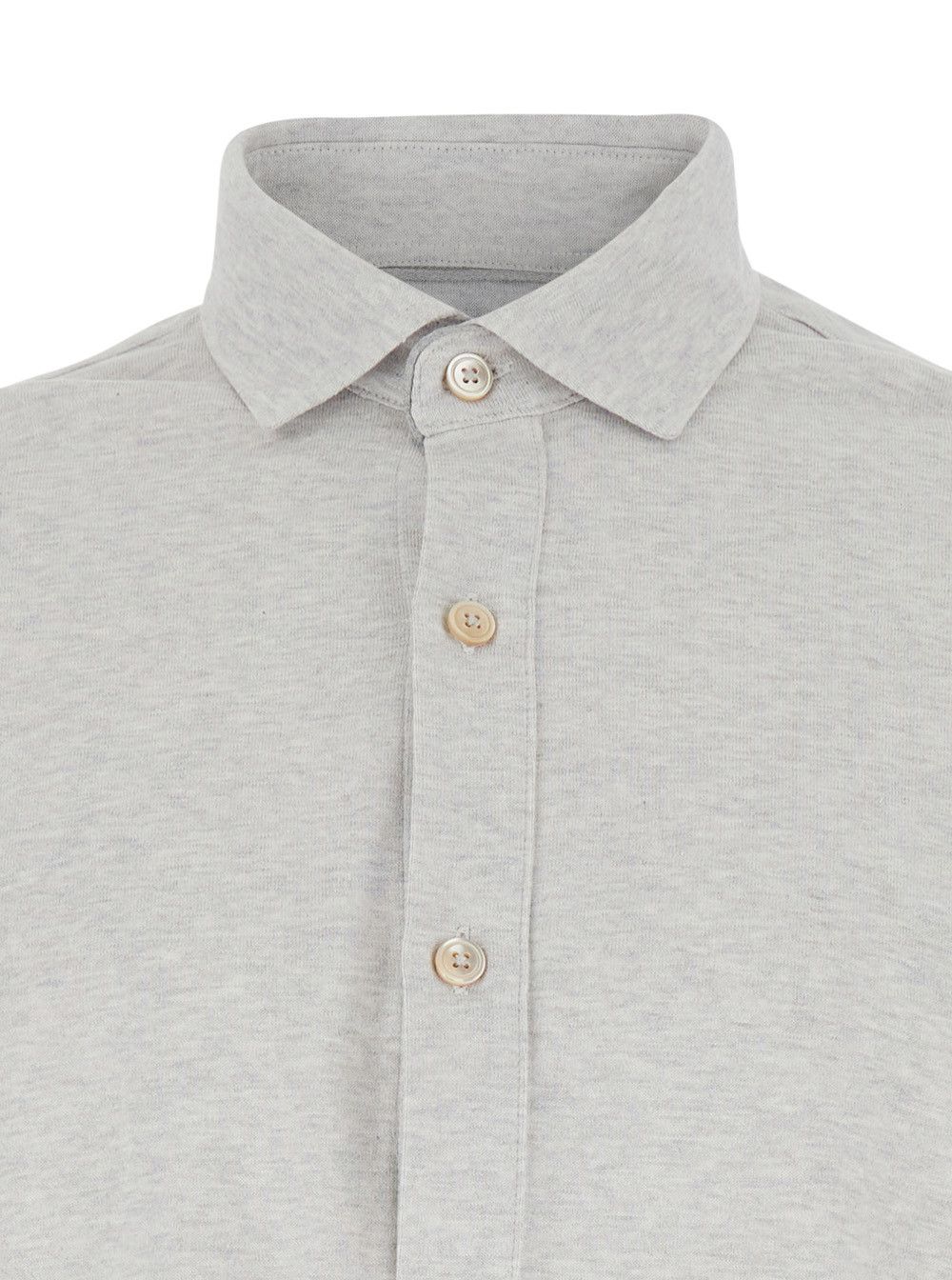 Eleventy Grey Shirt with Classic Collar in Cotton Man Size US L / EU 52-54 / 3 - 3 Thumbnail