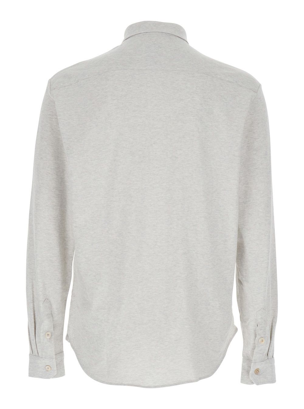 Eleventy Grey Shirt with Classic Collar in Cotton Man Size US L / EU 52-54 / 3 - 2 Thumbnail