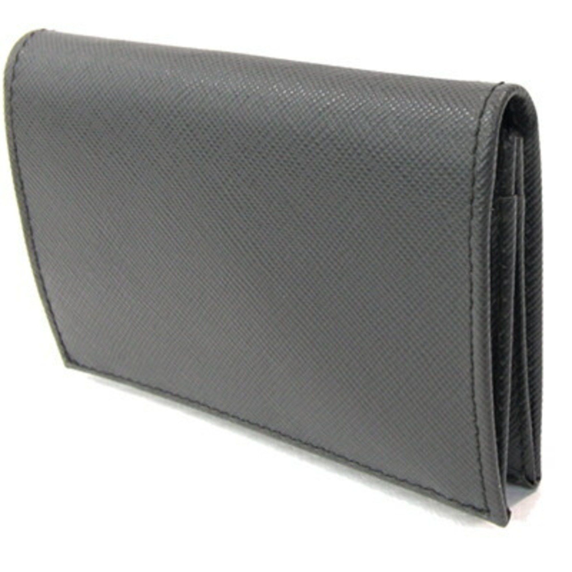 Prada Prada Business Card Holder 2MC345 Grey Leather Case Pass Men's PRADA Size ONE SIZE - 2 Thumbnail