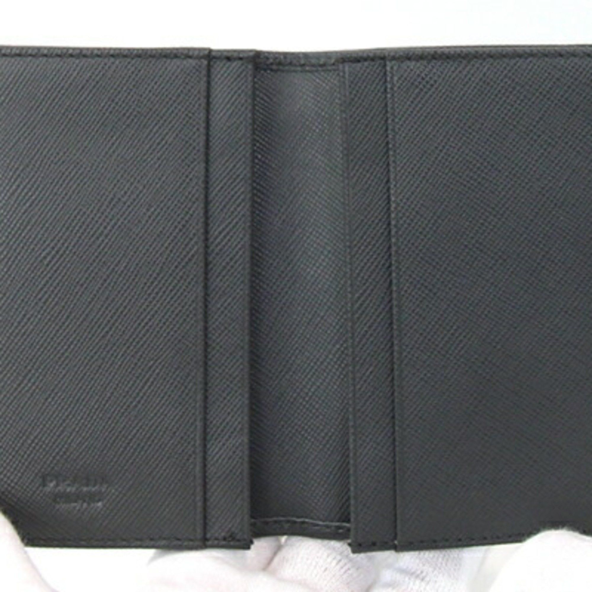 Prada Prada Business Card Holder 2MC345 Grey Leather Case Pass Men's PRADA Size ONE SIZE - 4 Thumbnail