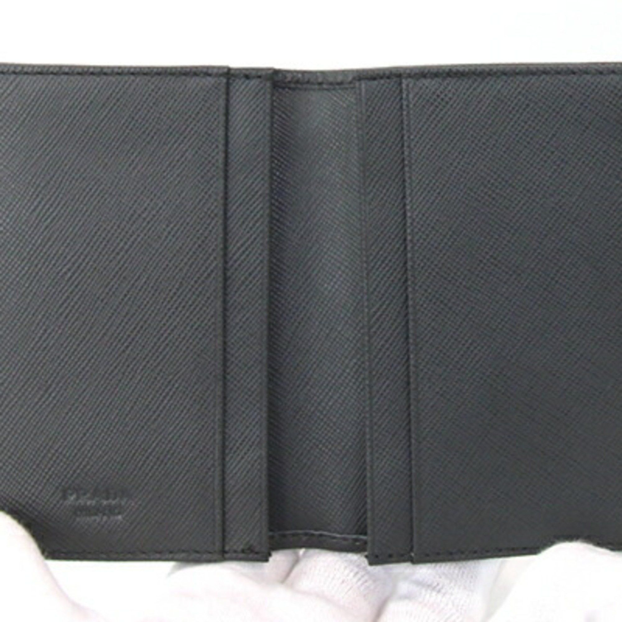 Prada Prada Business Card Holder 2MC345 Grey Leather Case Pass Men's PRADA Size ONE SIZE - 3 Thumbnail