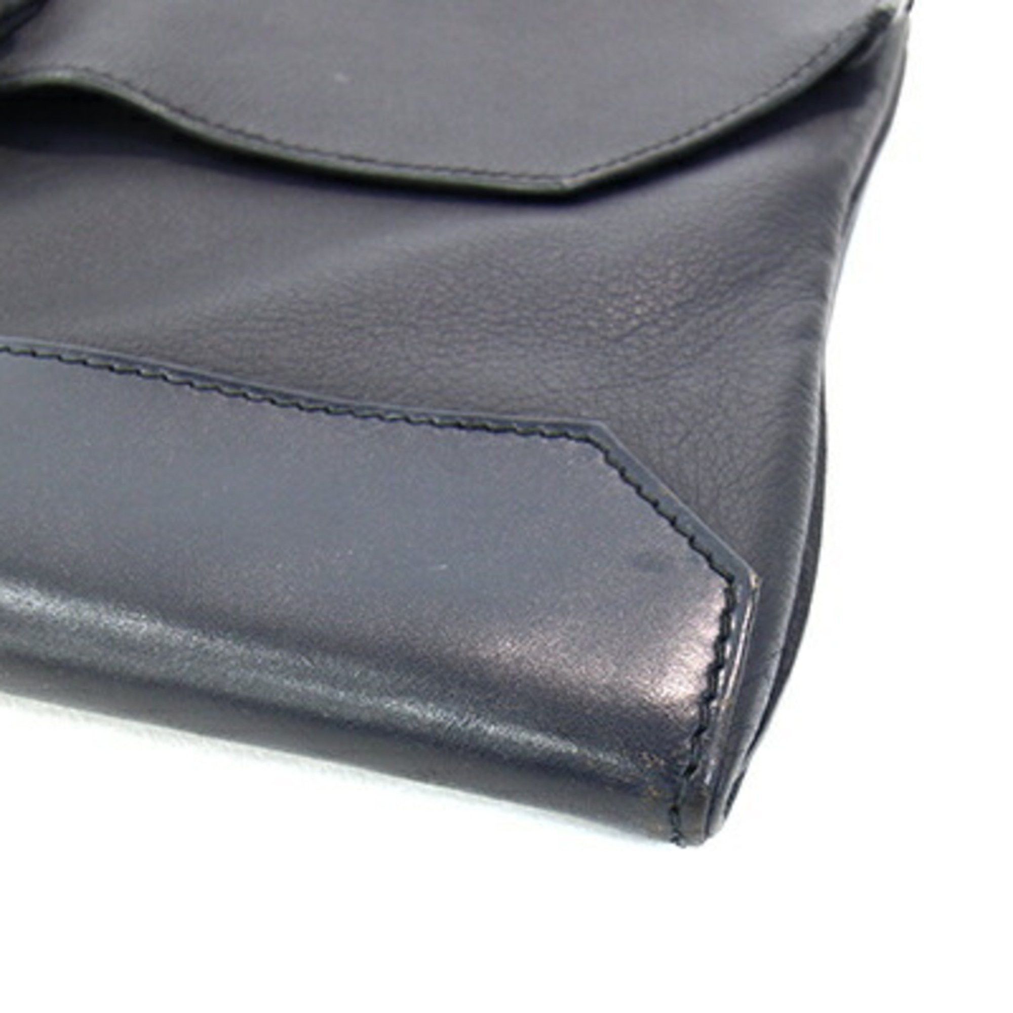 Hermes Hermes Clutch Bag City Slide Black Navy X Stamp 2016 Manufactured Second Men's HERMES Size ONE SIZE - 4 Thumbnail