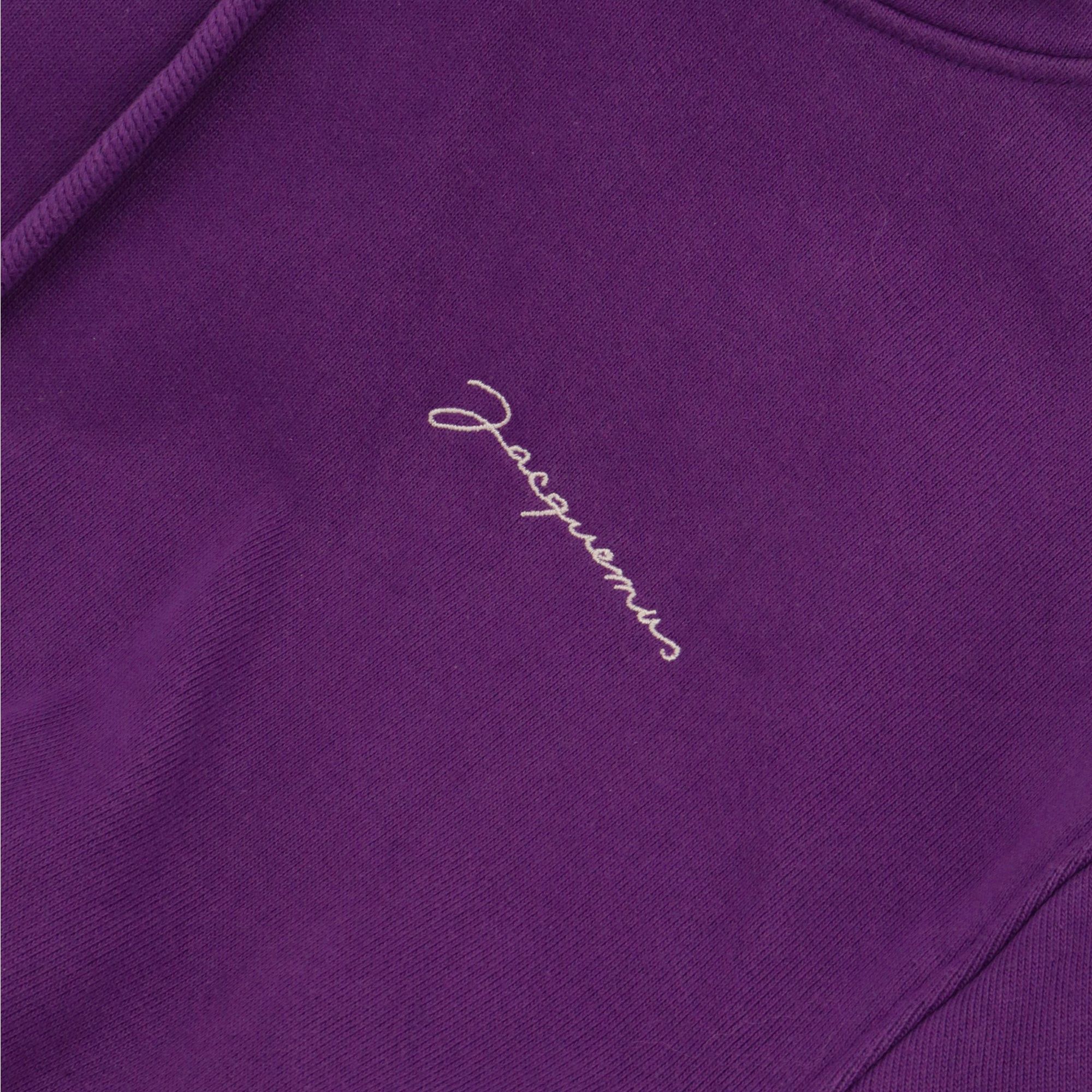 Jacquemus JACQUEMUS - Jacquemus embroidered sweatshirt in purple cotton (S) Size S / US 4 / IT 40 - 2 Thumbnail