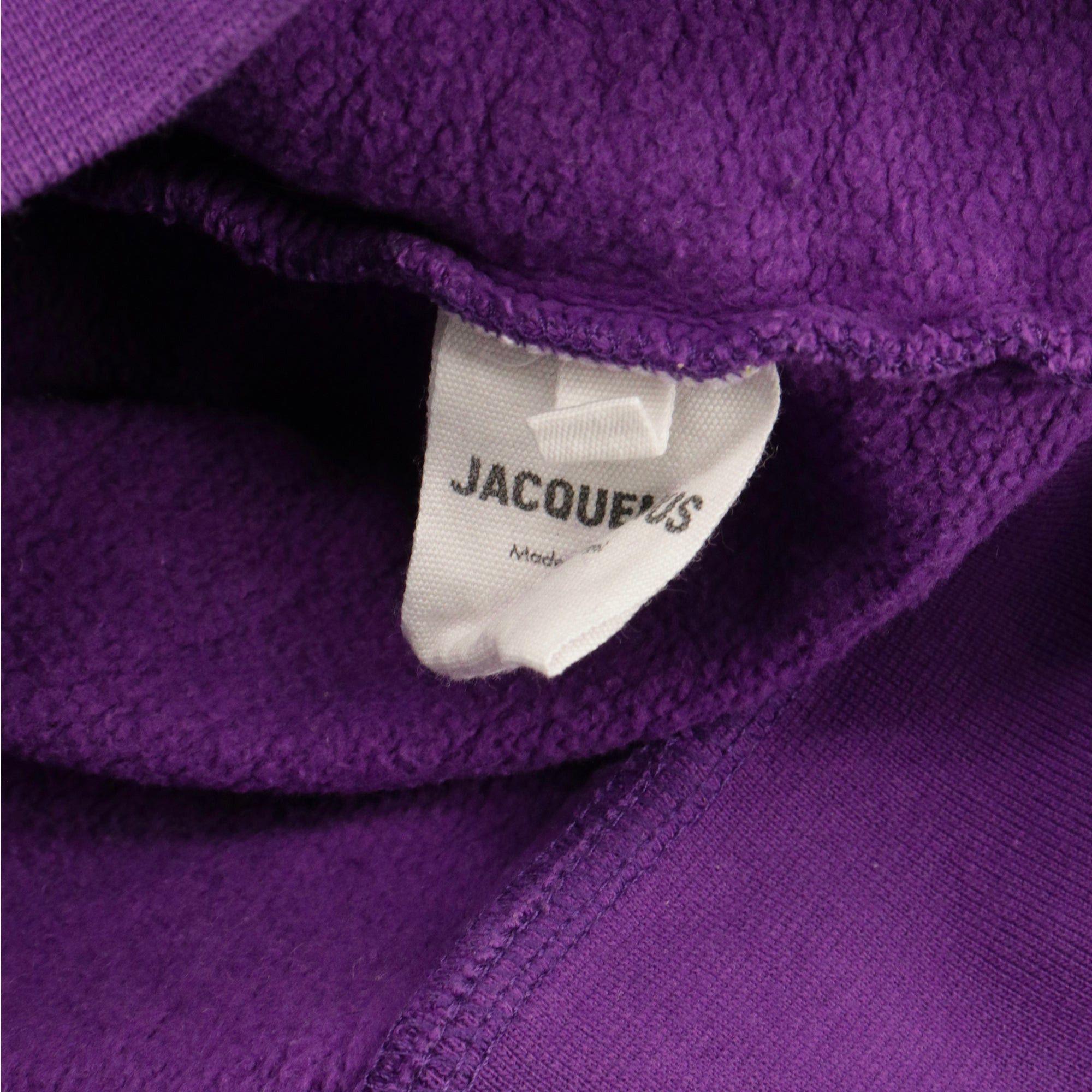 Jacquemus JACQUEMUS - Jacquemus embroidered sweatshirt in purple cotton (S) Size S / US 4 / IT 40 - 3 Thumbnail