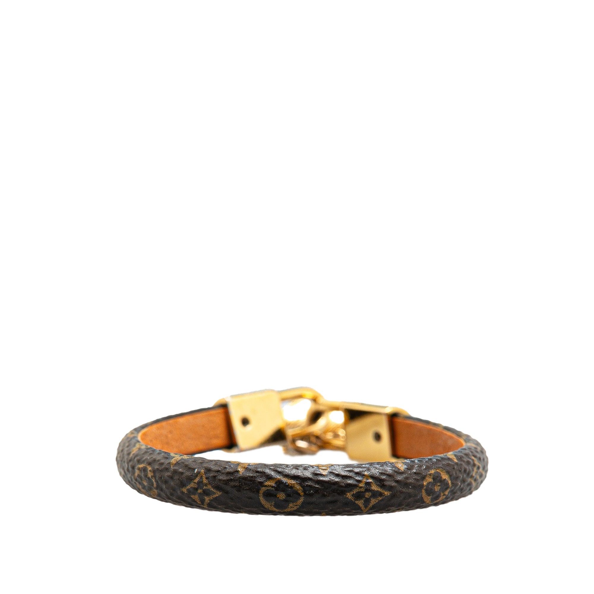 Louis Vuitton Louis Vuitton Monogram Twist Lock Bracelet Brown Size ONE SIZE - 3 Thumbnail