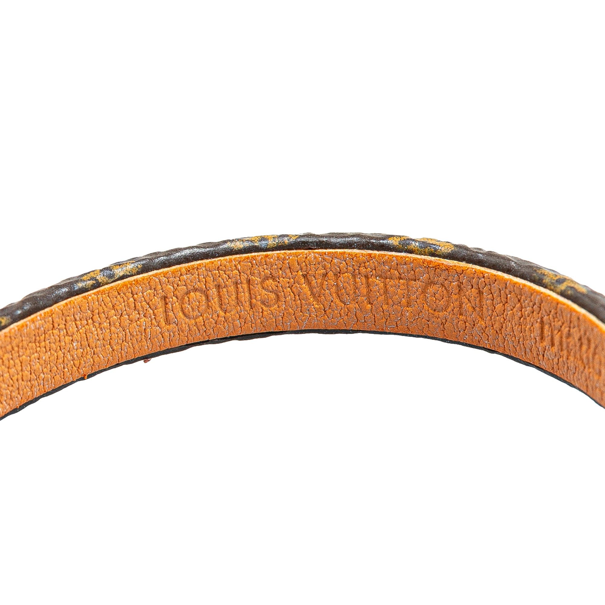Louis Vuitton Louis Vuitton Monogram Twist Lock Bracelet Brown Size ONE SIZE - 6 Thumbnail