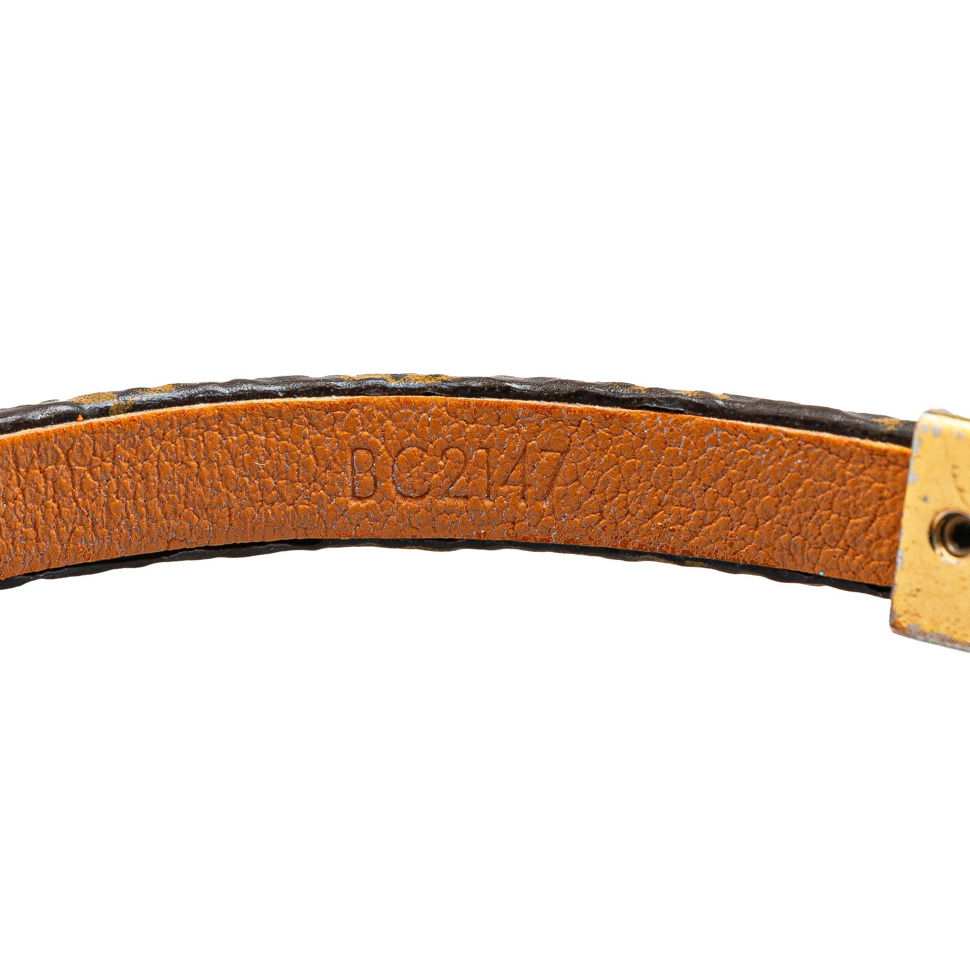 Louis Vuitton Louis Vuitton Monogram Twist Lock Bracelet Brown Size ONE SIZE - 4 Thumbnail