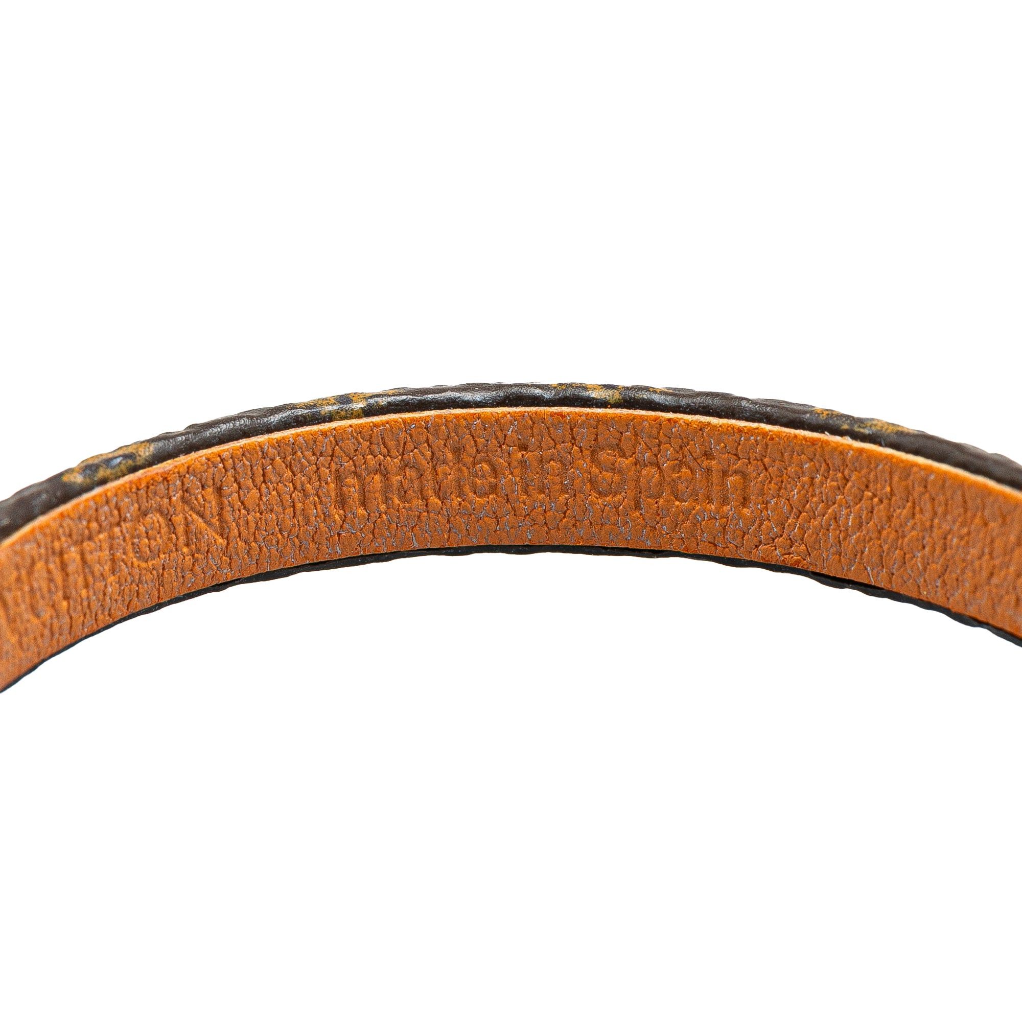 Louis Vuitton Louis Vuitton Monogram Twist Lock Bracelet Brown Size ONE SIZE - 5 Thumbnail
