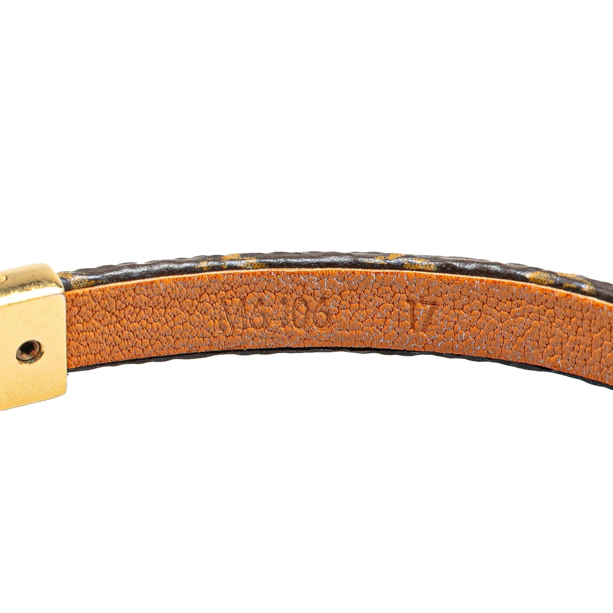 Louis Vuitton Louis Vuitton Monogram Twist Lock Bracelet Brown Size ONE SIZE - 7 Thumbnail