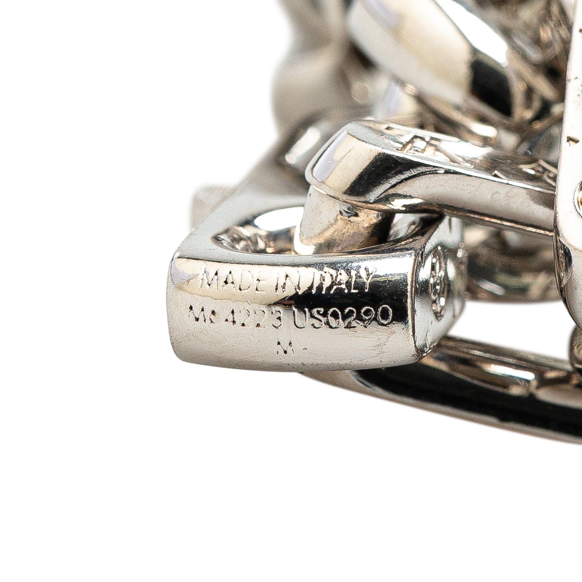 Louis Vuitton Louis Vuitton Silver Monogram Chain Link Bracelet Silver Size ONE SIZE - 5 Thumbnail