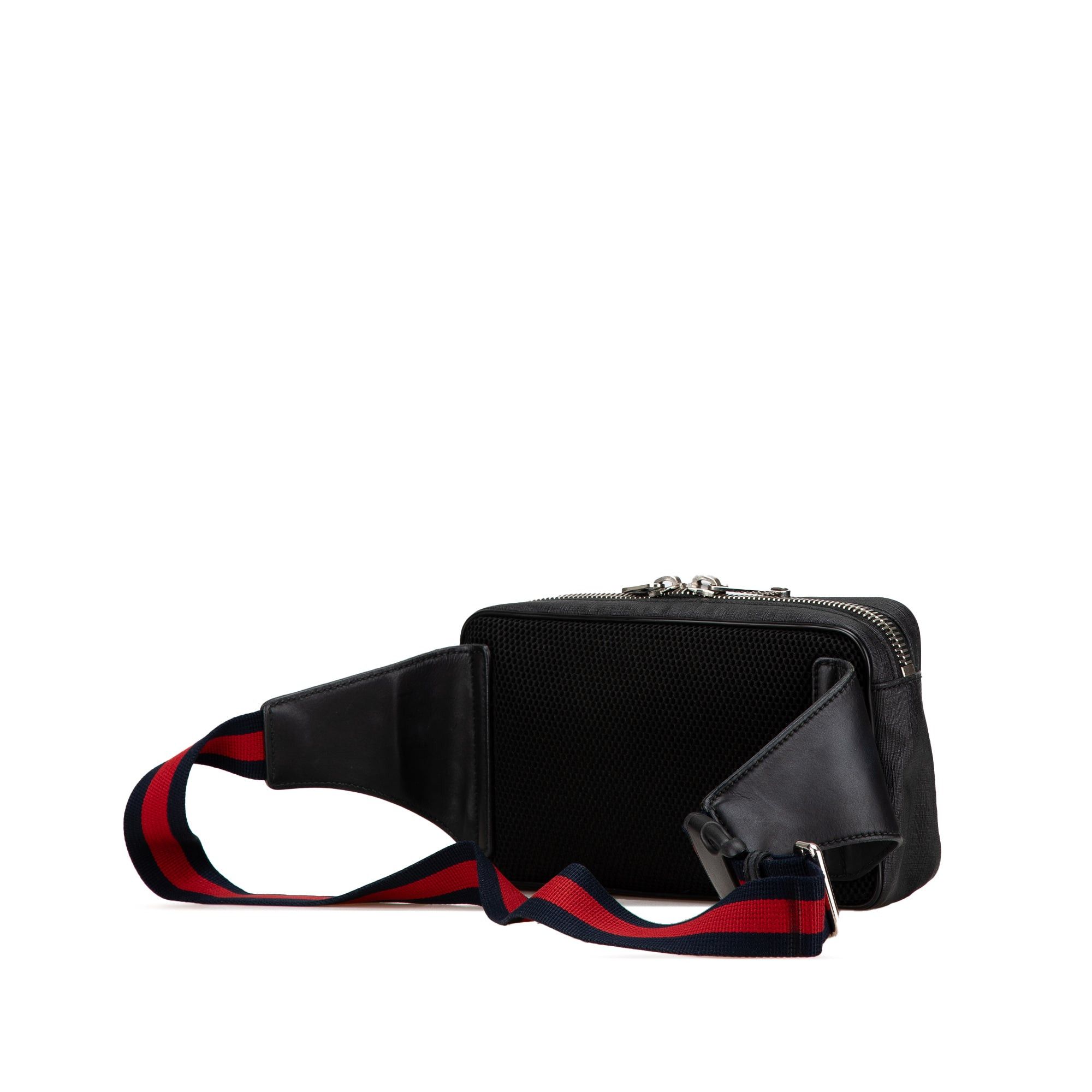 Gucci Gucci GG Supreme Web Night Courier Belt Bag Black Size ONE SIZE - 2 Thumbnail