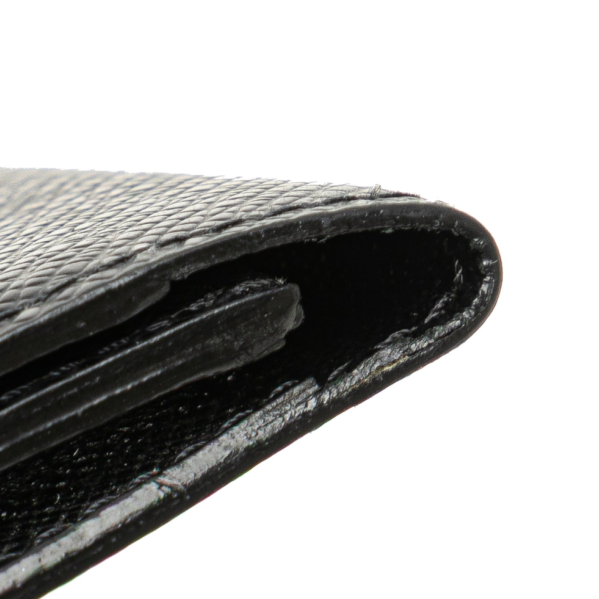 Louis Vuitton Louis Vuitton Taiga Business Card Holder Black Size ONE SIZE - 8 Thumbnail
