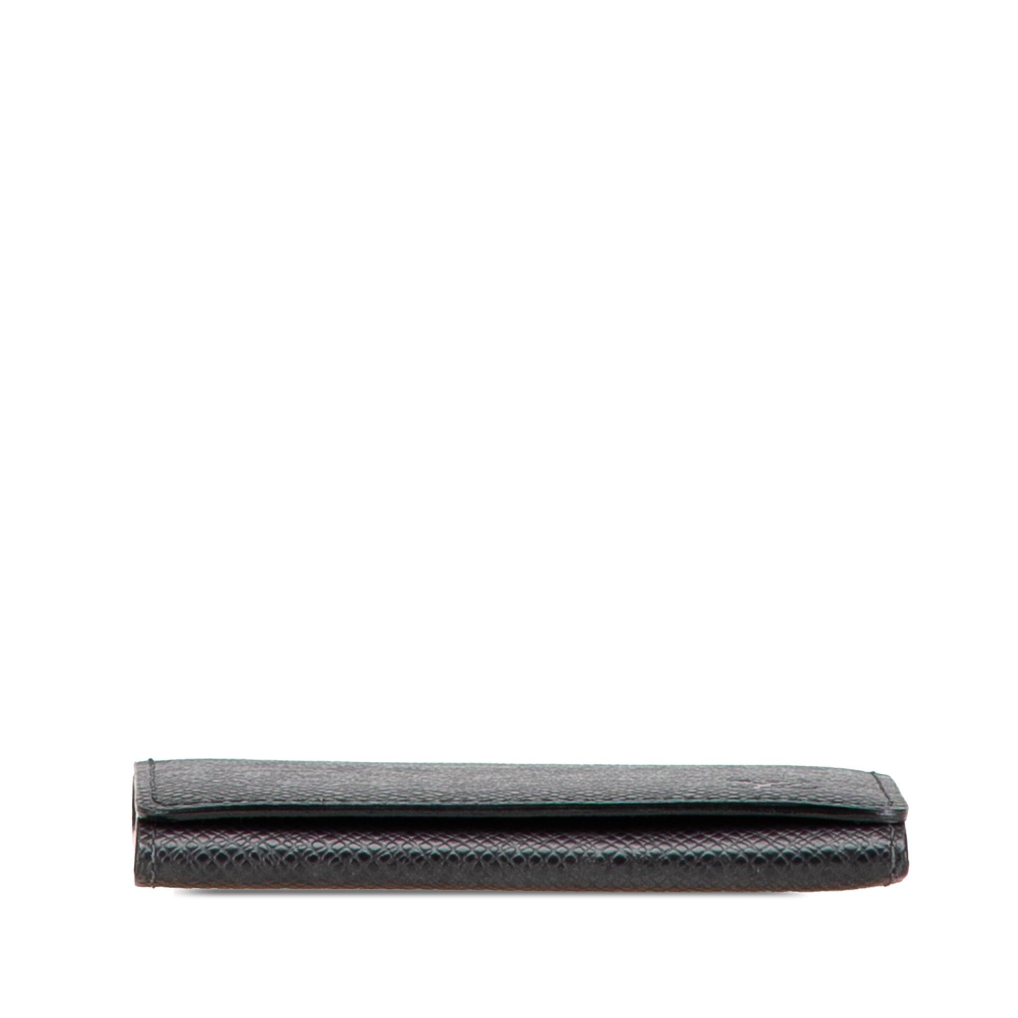 Louis Vuitton Louis Vuitton Taiga Business Card Holder Black Size ONE SIZE - 3 Thumbnail
