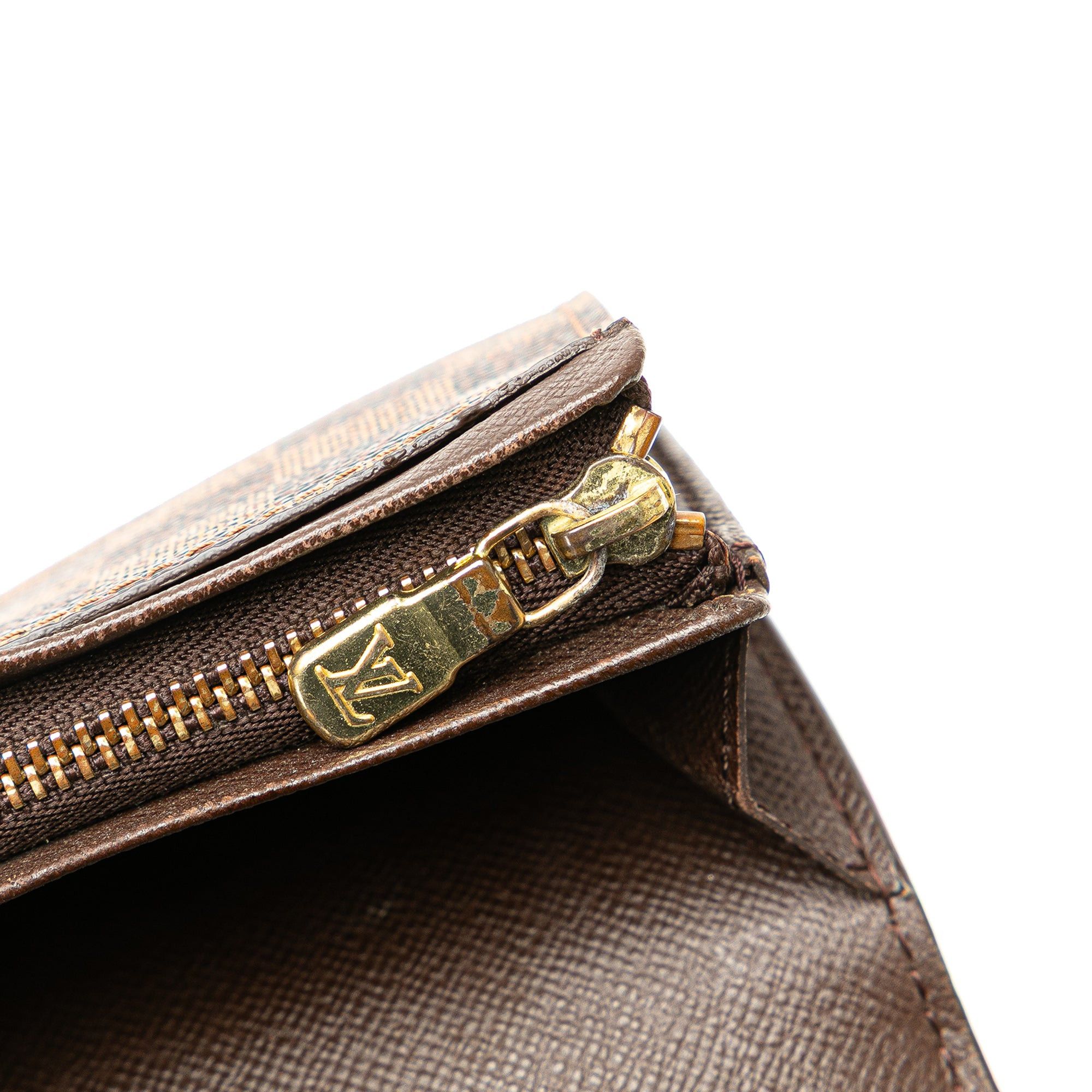 Louis Vuitton Louis Vuitton Damier Ebene Coin Purse Billets Tresor Brown Size ONE SIZE - 8 Thumbnail