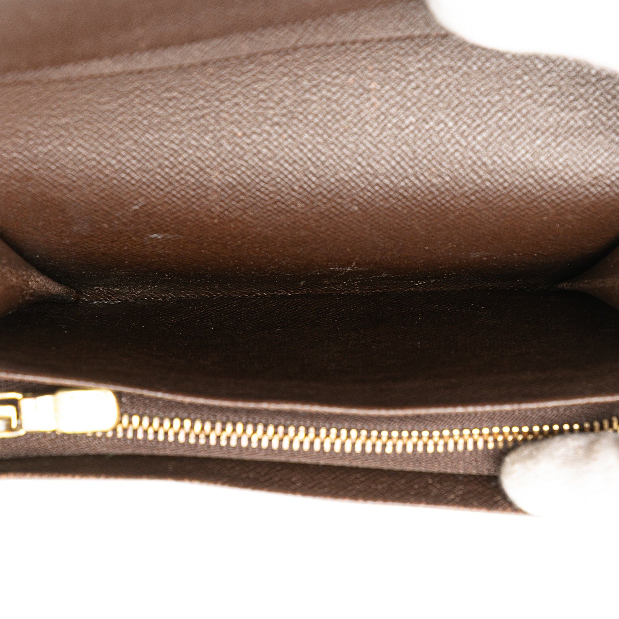 Louis Vuitton Louis Vuitton Damier Ebene Coin Purse Billets Tresor Brown Size ONE SIZE - 5 Thumbnail