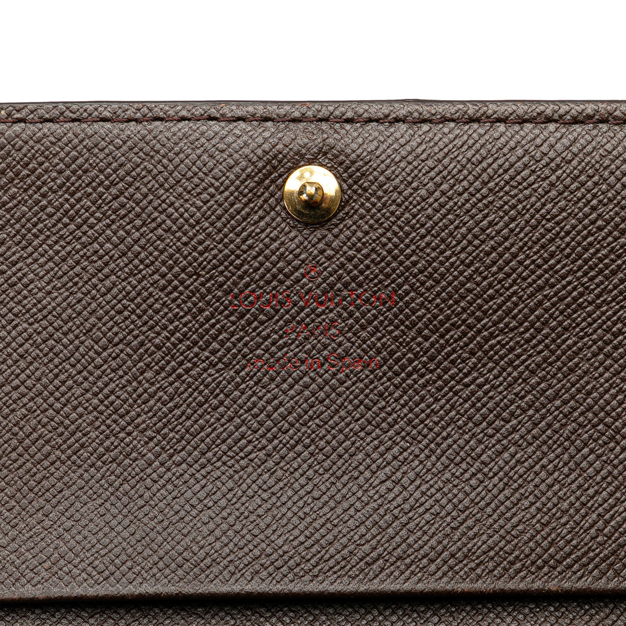 Louis Vuitton Louis Vuitton Damier Ebene Coin Purse Billets Tresor Brown Size ONE SIZE - 6 Thumbnail
