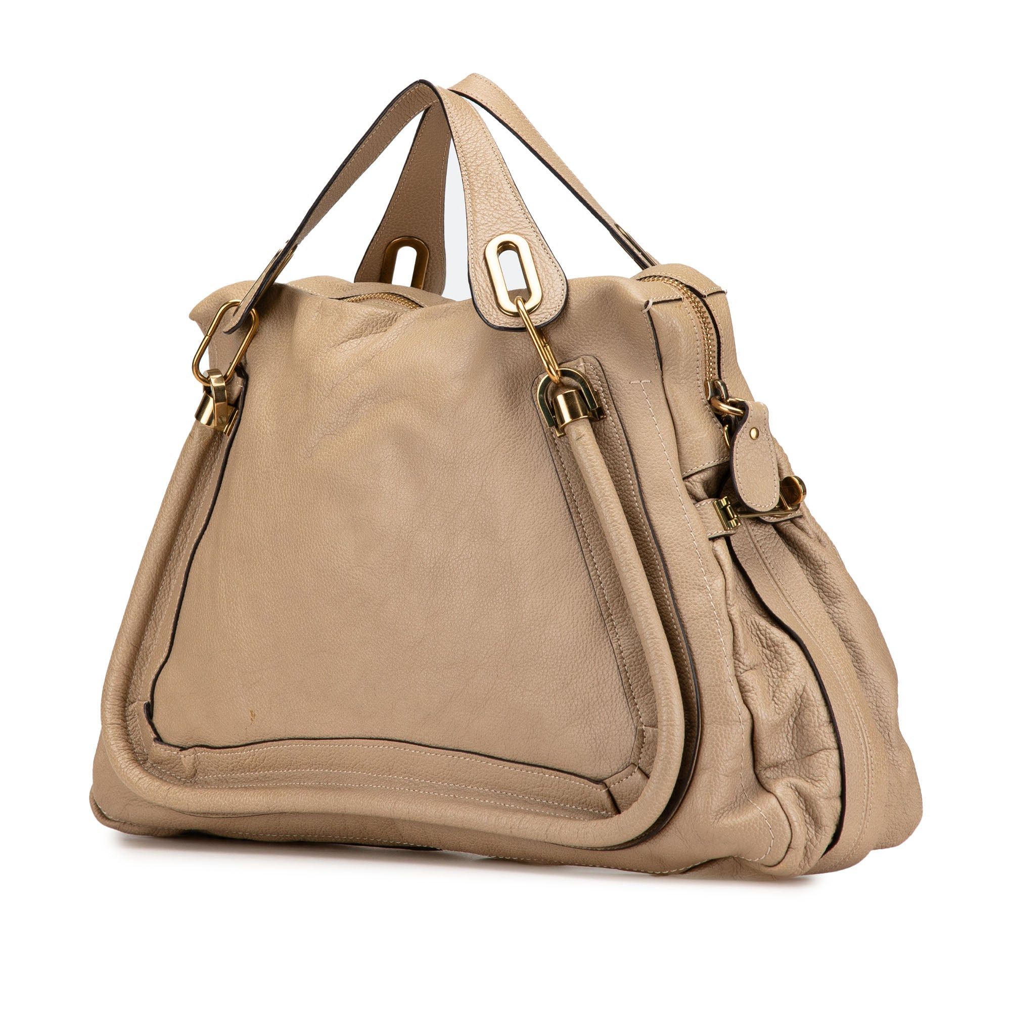 Chloe Chloé Large Leather Paraty Satchel Brown Size ONE SIZE - 2 Thumbnail