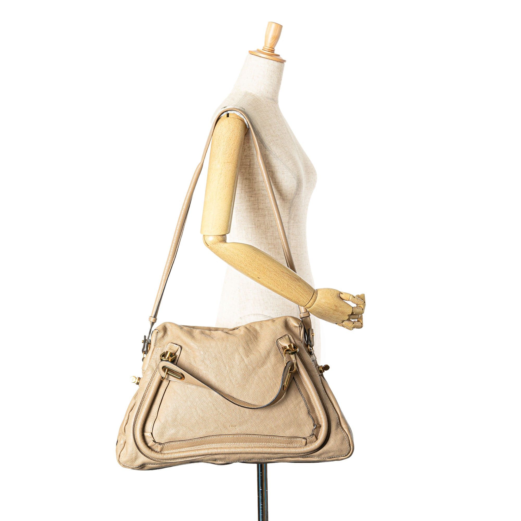 Chloe Chloé Large Leather Paraty Satchel Brown Size ONE SIZE - 8 Thumbnail