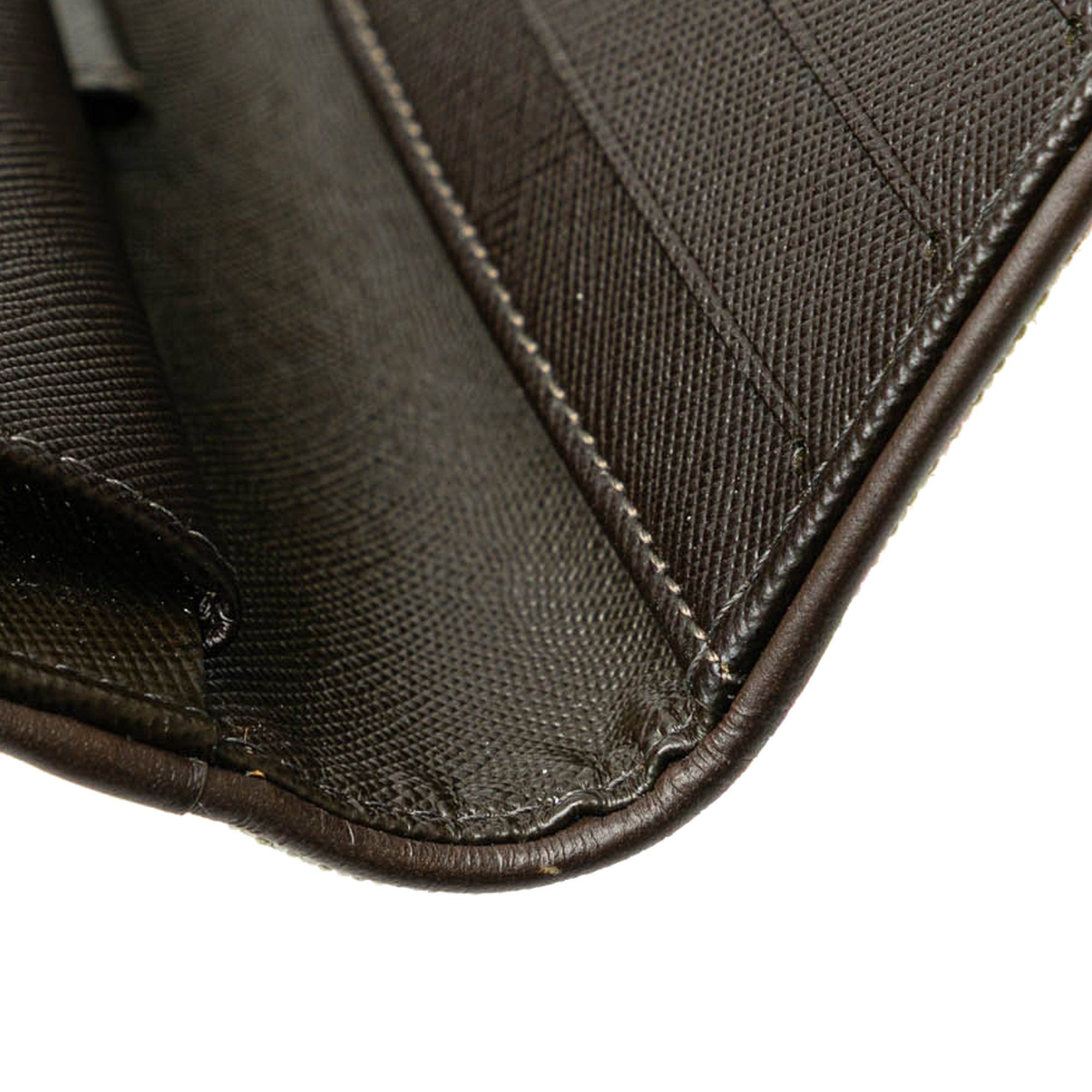 Louis Vuitton Louis Vuitton Monogram Mini Lin Porte Tresor International Gray Size ONE SIZE - 12 Thumbnail