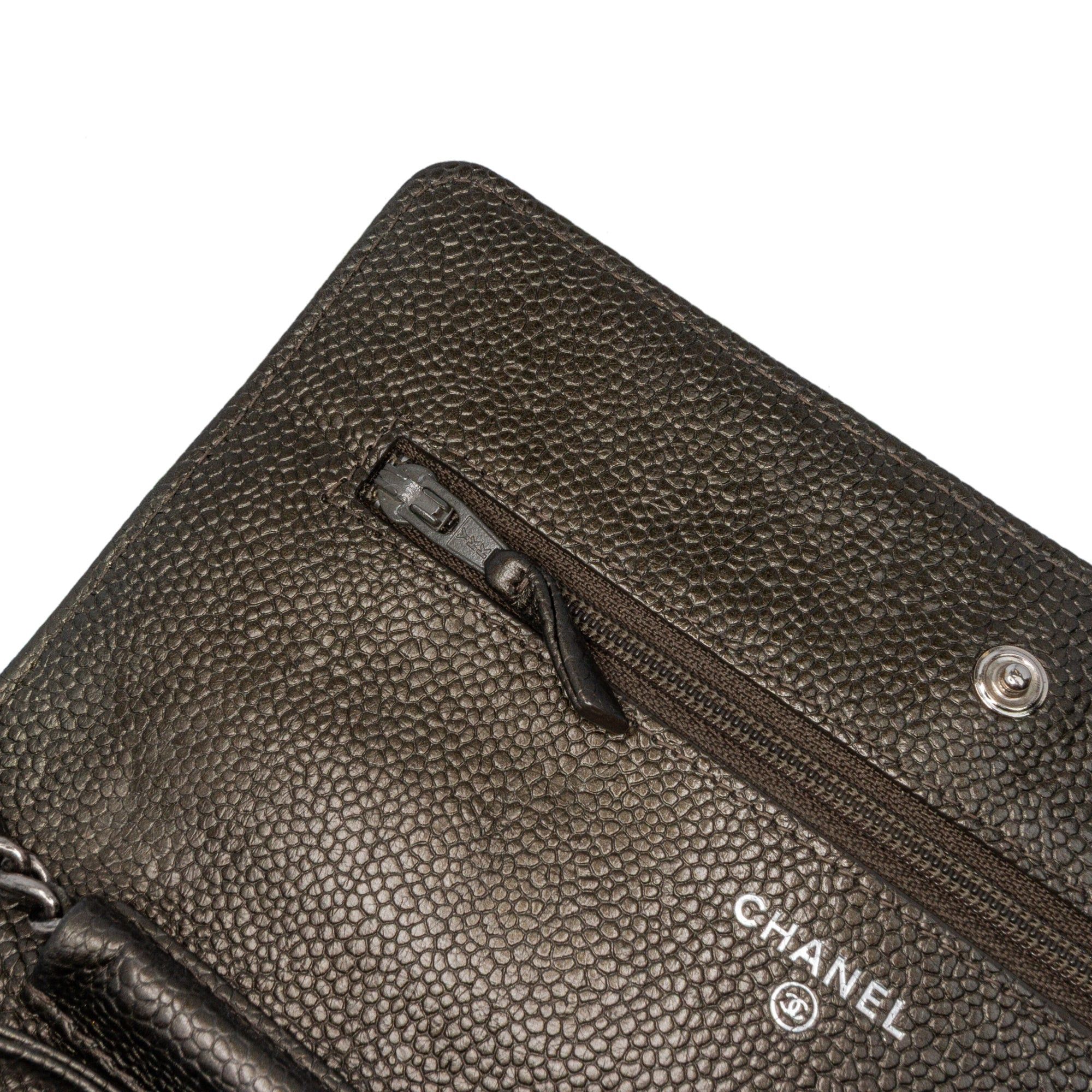 Chanel Chanel CC Quilted Caviar Wallet on Chain Black Size ONE SIZE - 7 Thumbnail
