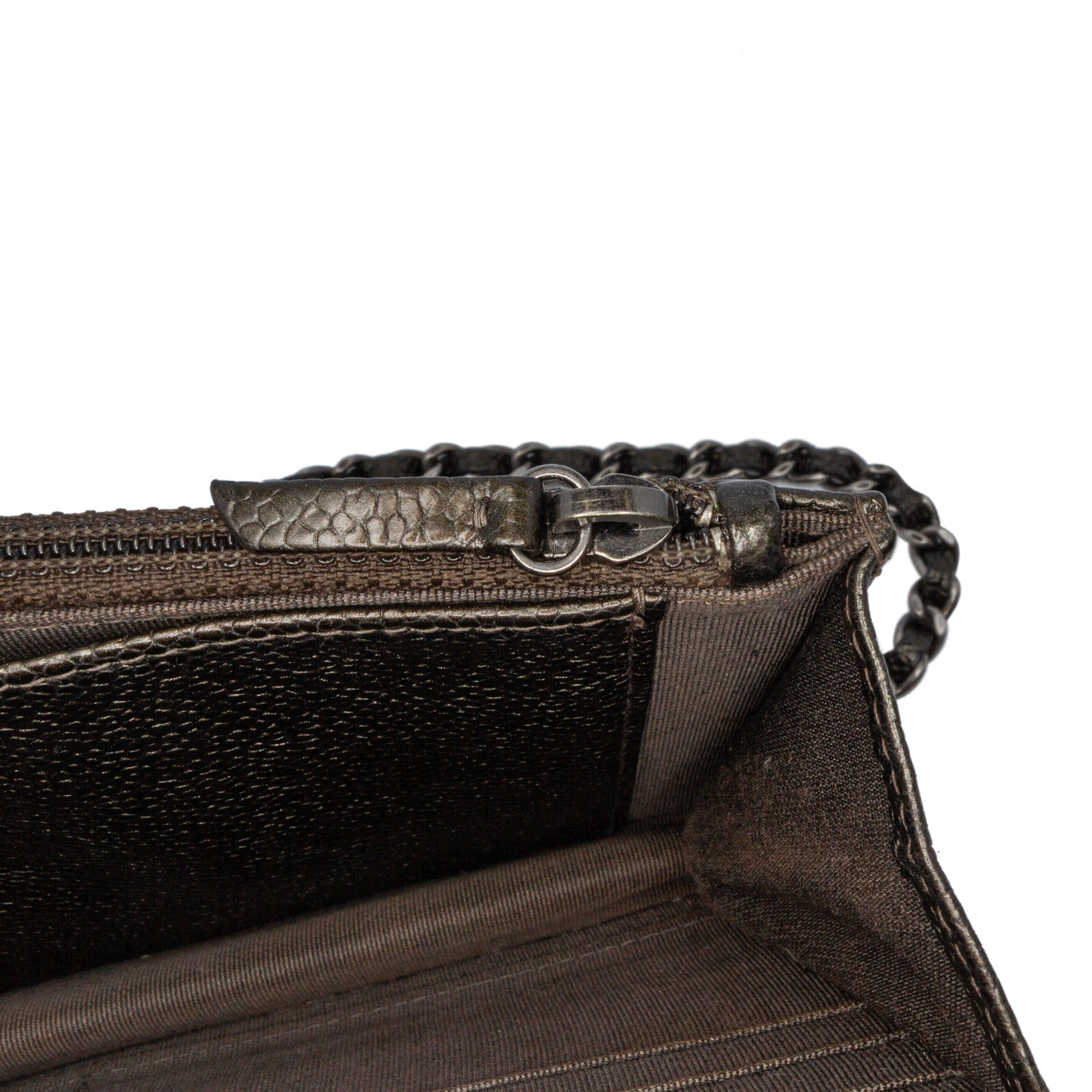 Chanel Chanel CC Quilted Caviar Wallet on Chain Black Size ONE SIZE - 8 Thumbnail