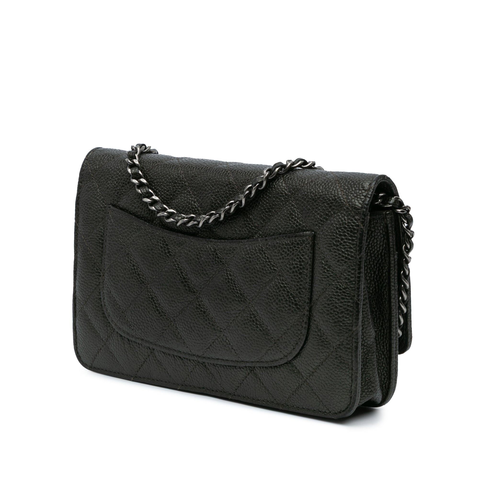 Chanel Chanel CC Quilted Caviar Wallet on Chain Black Size ONE SIZE - 2 Thumbnail
