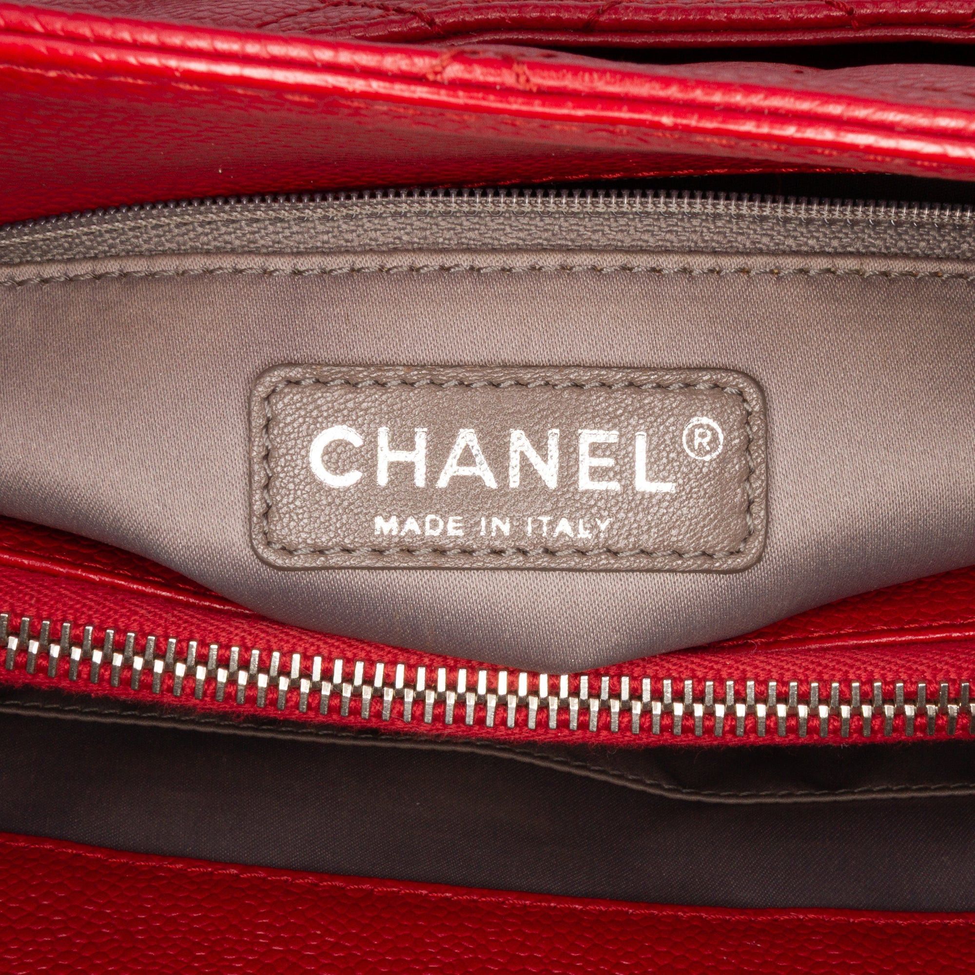 Chanel Chanel Caviar Grand Shopping Tote Red Size ONE SIZE - 5 Thumbnail