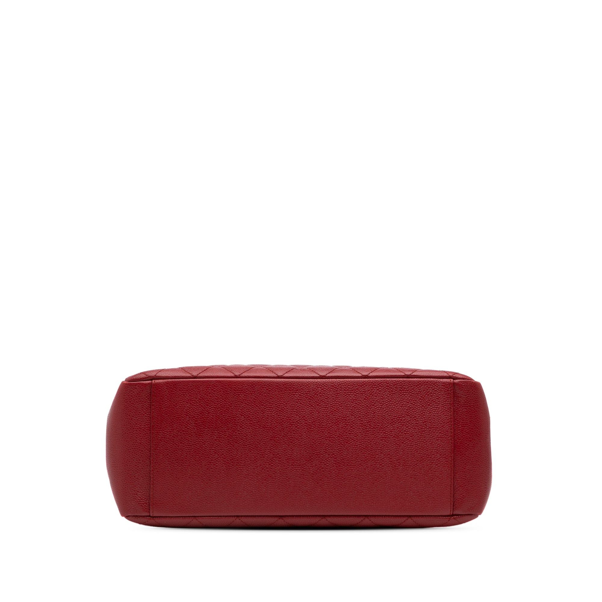 Chanel Chanel Caviar Grand Shopping Tote Red Size ONE SIZE - 3 Thumbnail
